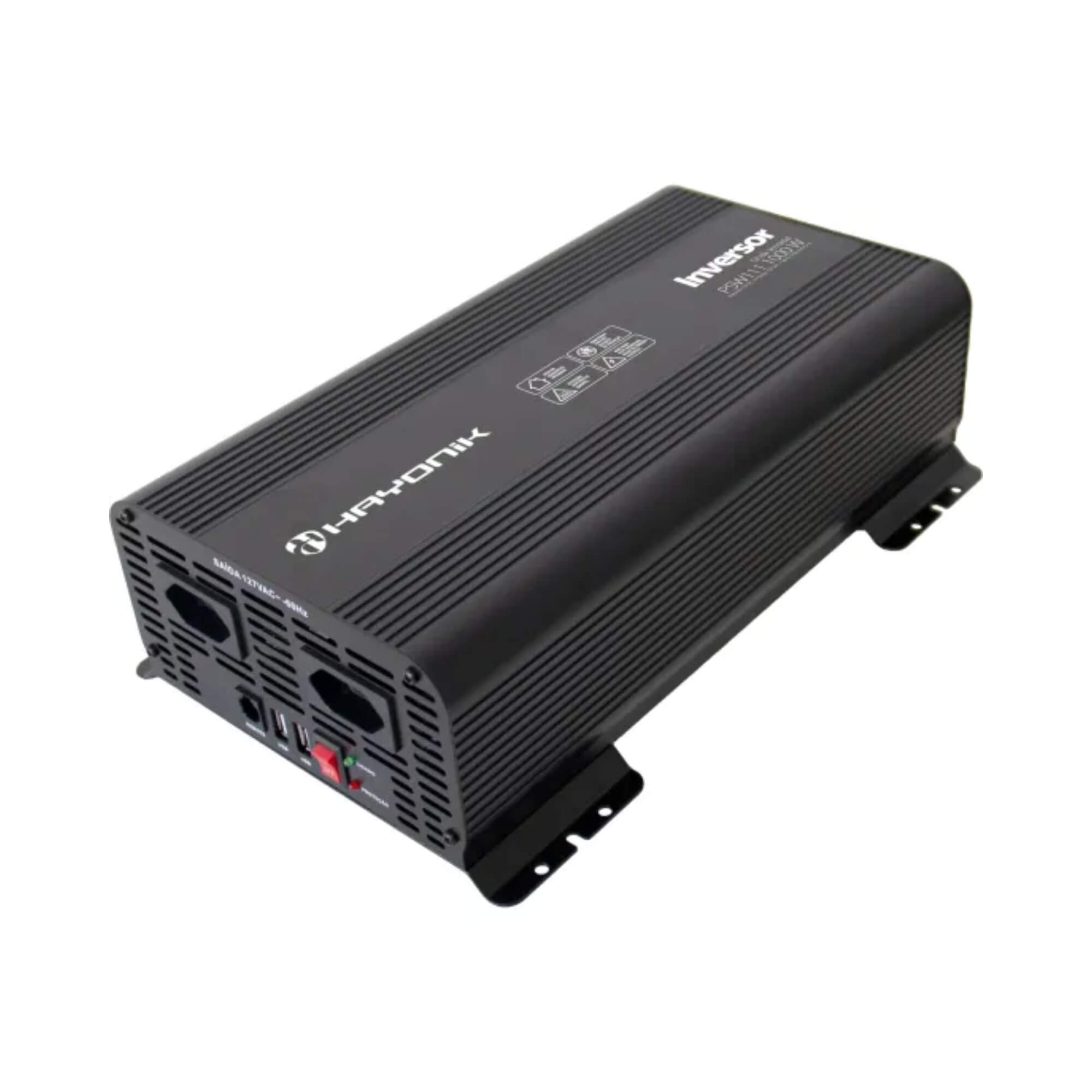 Inversor Automotivo PSW111 Onda Senoidal 1000W 12V/127V Hayonik - 84818