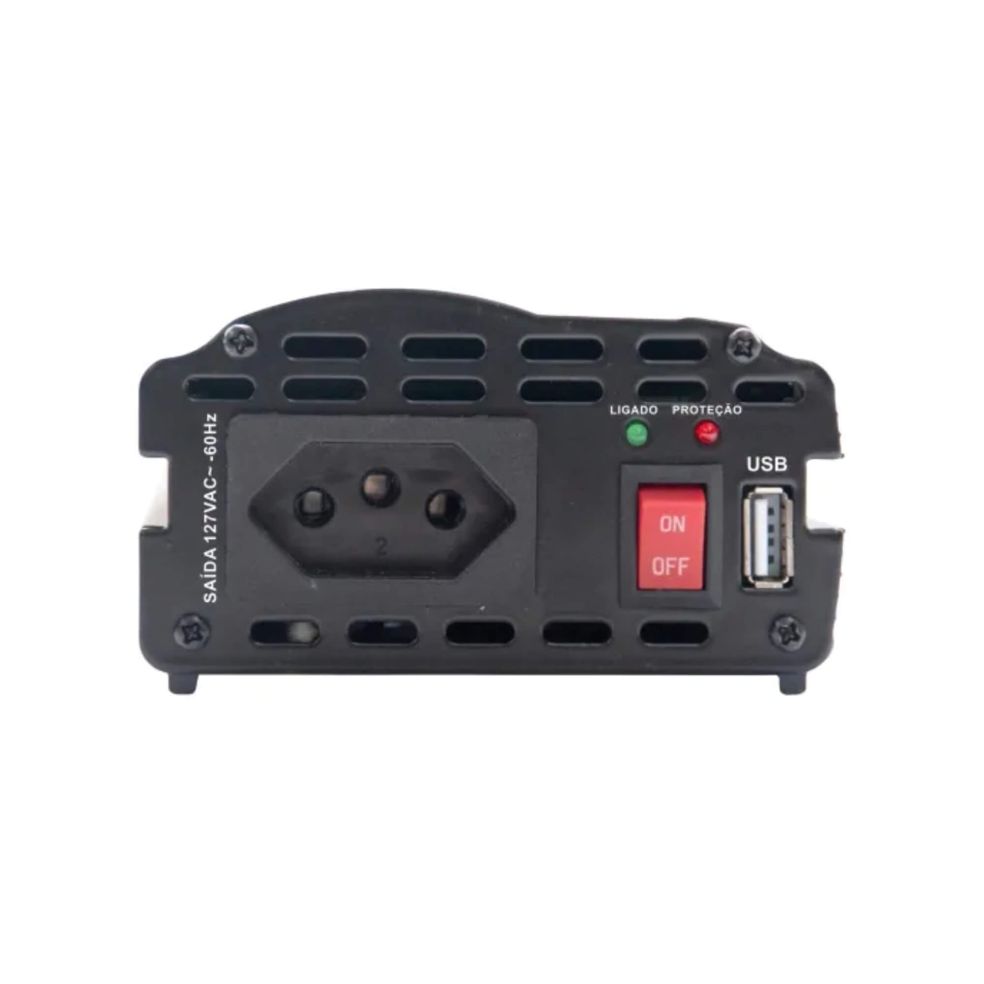 Inversor Automotivo MSW1105 Onda Modificada 500W 12V/127V Hayonik - 84826