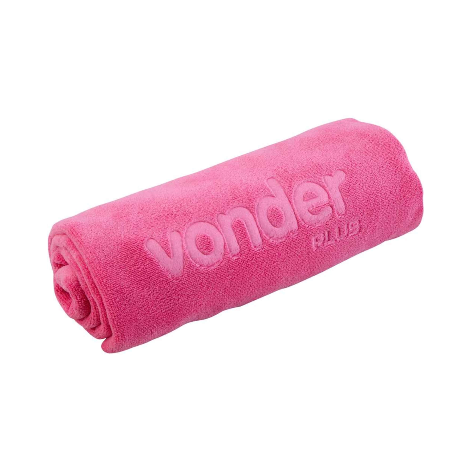 COMP Kit 5 Toalhas de Microfibra 40x60cm 400gsm Rosa VONDER PLUS