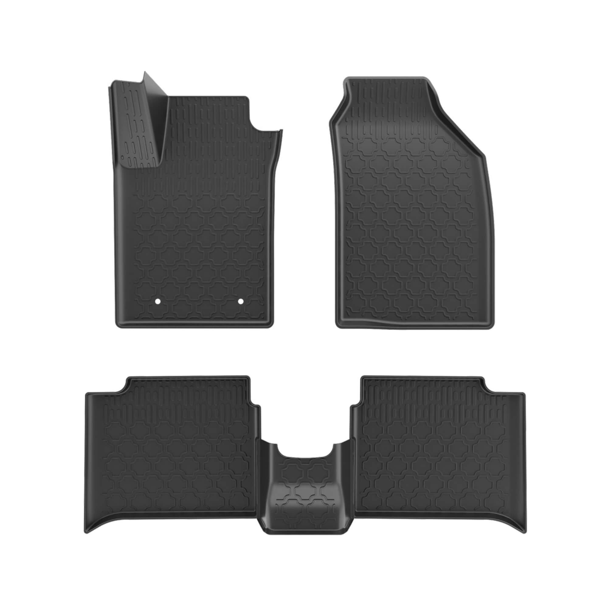 COMP Kit Automotivo Fiat Fastback: Tapete Bandeja + Soleira Preta 2022 em Diante 5 Peças - Grid