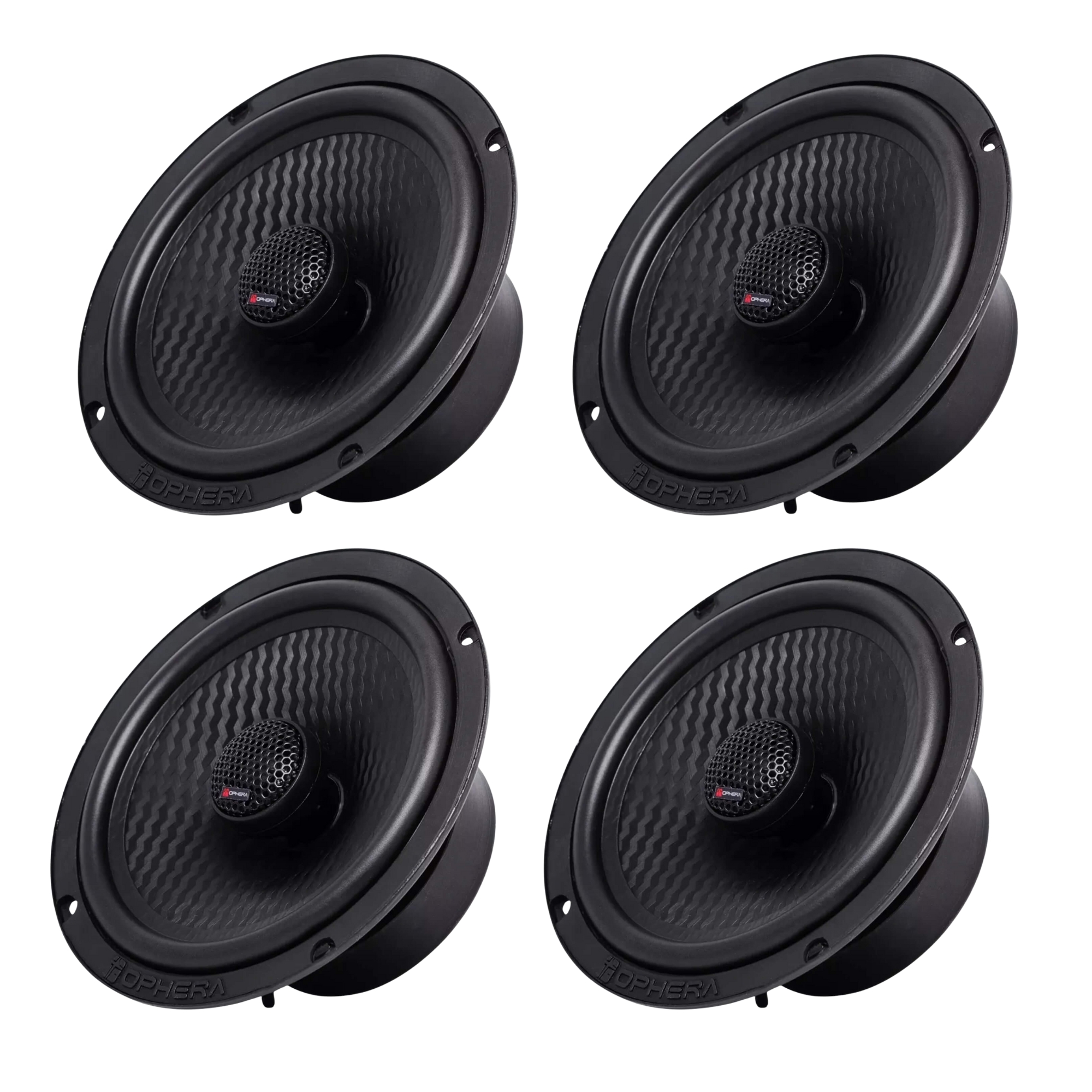 Kit 2 Pares de Alto Falantes Coaxial CX75 6" Pol 75WRMS (cada peça) 4Ohms Ophera