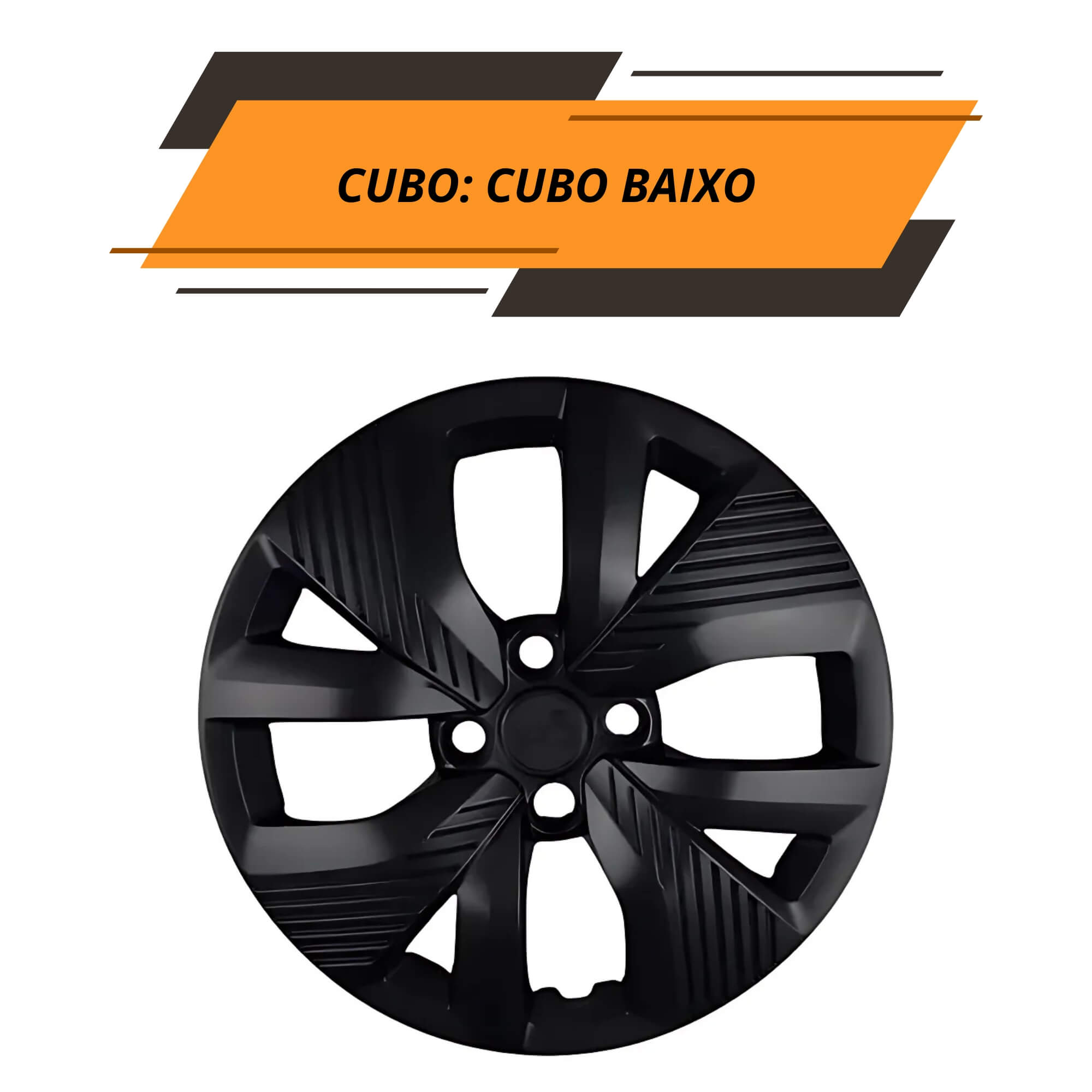 COMP Kit 4 Calotas de 15" para Polo Track 21/24 + Escova para Rodas