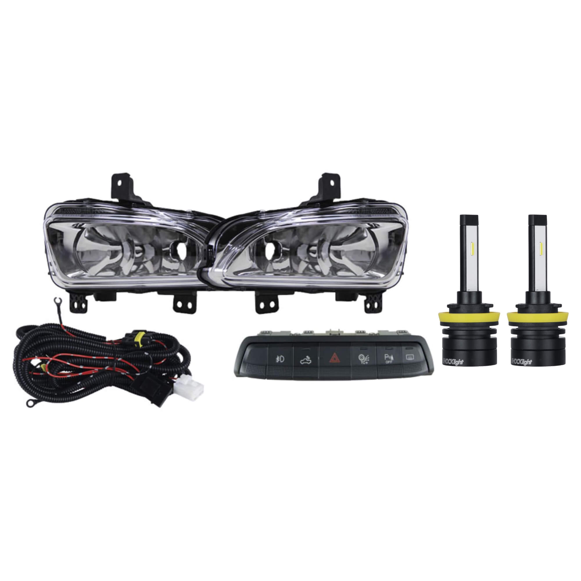 Kit Farol de Milha Strada Freedom 2020 + Par Lâmpadas LED Headlight S14 Nano