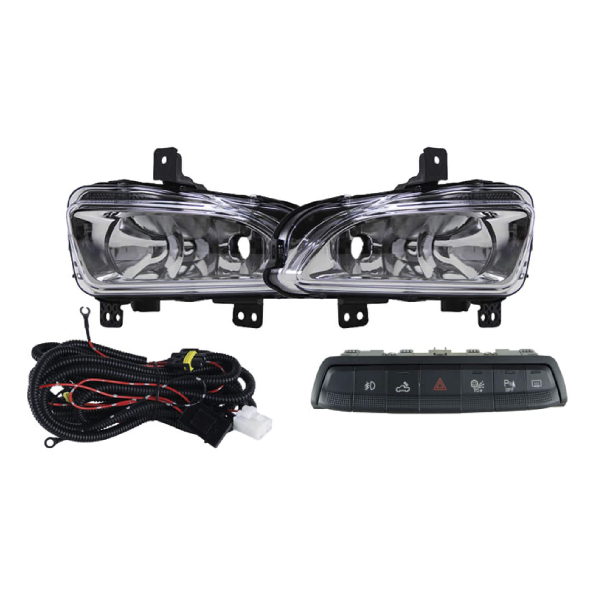 COMP Kit Farol de Milha Strada Freedom 2020 + Par Lâmpadas LED Headlight S14 Nano