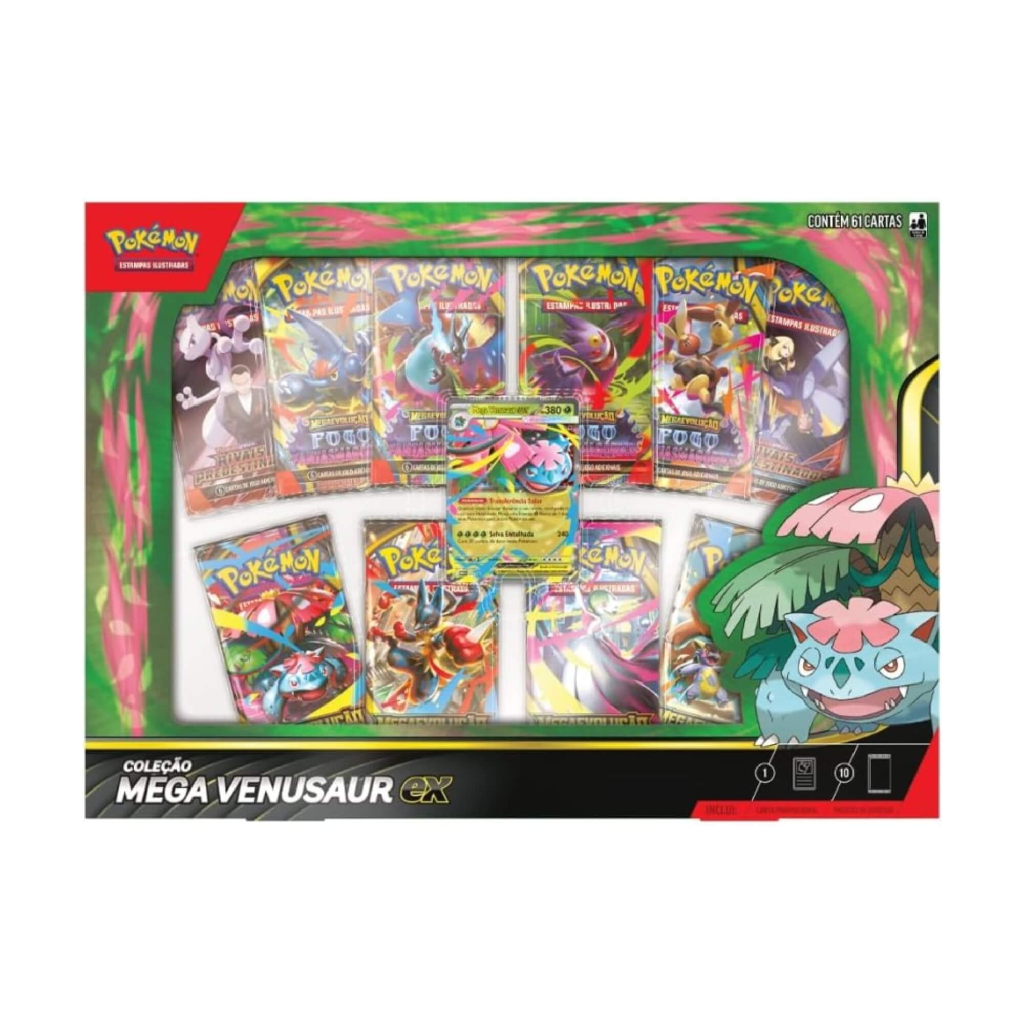 Box Pokemon Coleção Mega Venusaur EX Copag - 35877