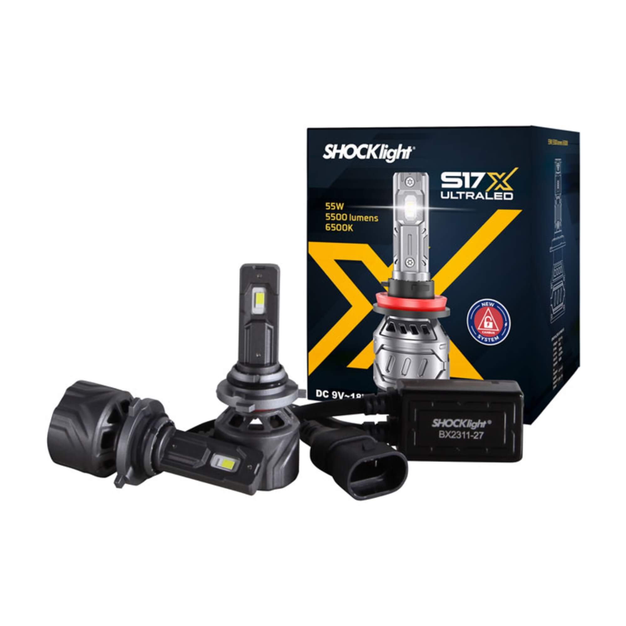 COMP Kit Farol de Milha HB20 2024 Hatch Sedan Shocklight + Lâmpadas LED HB4 6500K