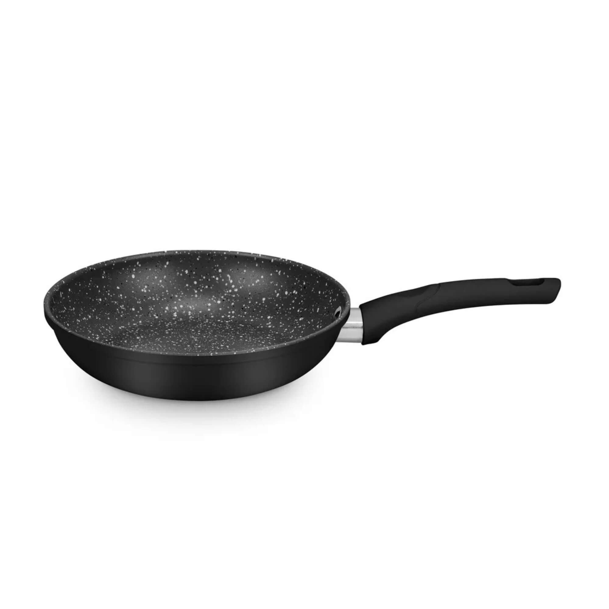 Jogo de Panelas Serena MTA Preto 5 Peças com Tampa de Vidro e Revestimento Cerâmico MTA - 8567