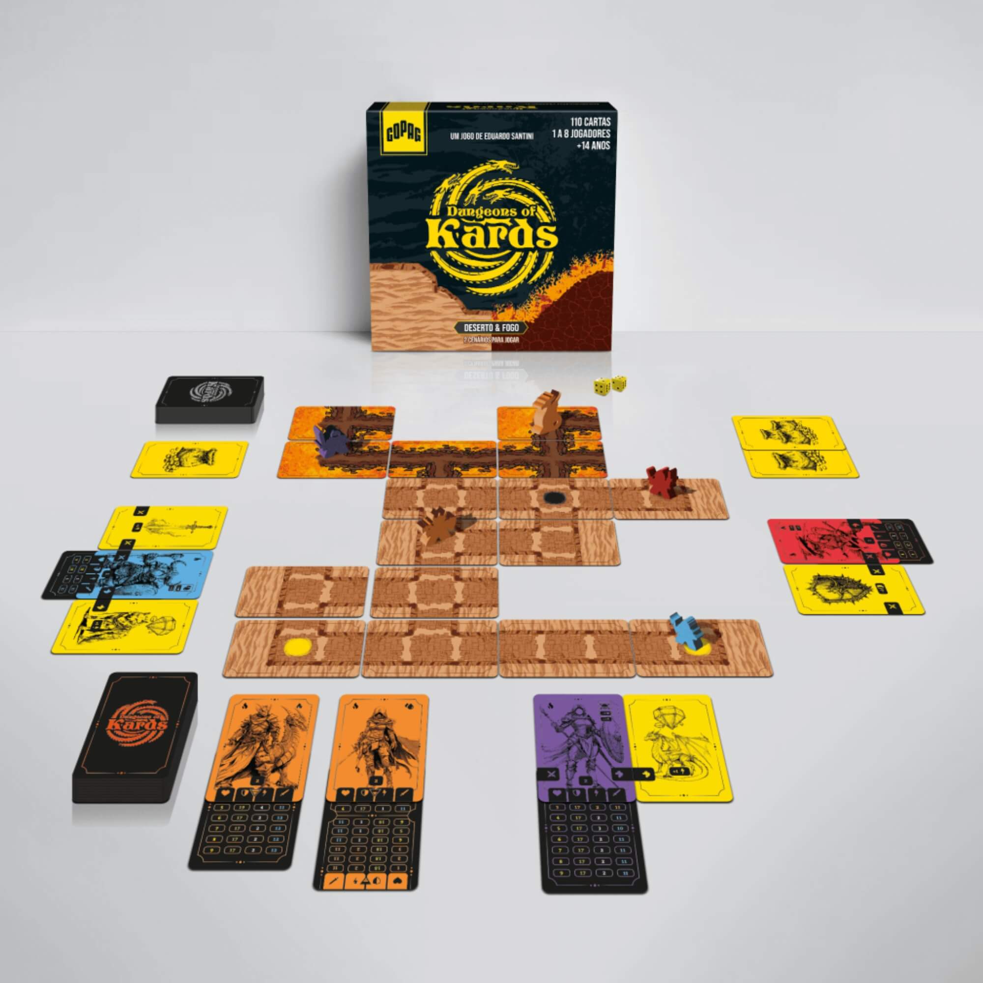 Jogo de Cartas Dungeons of Kards Deserto & Fogo Copag - 34968