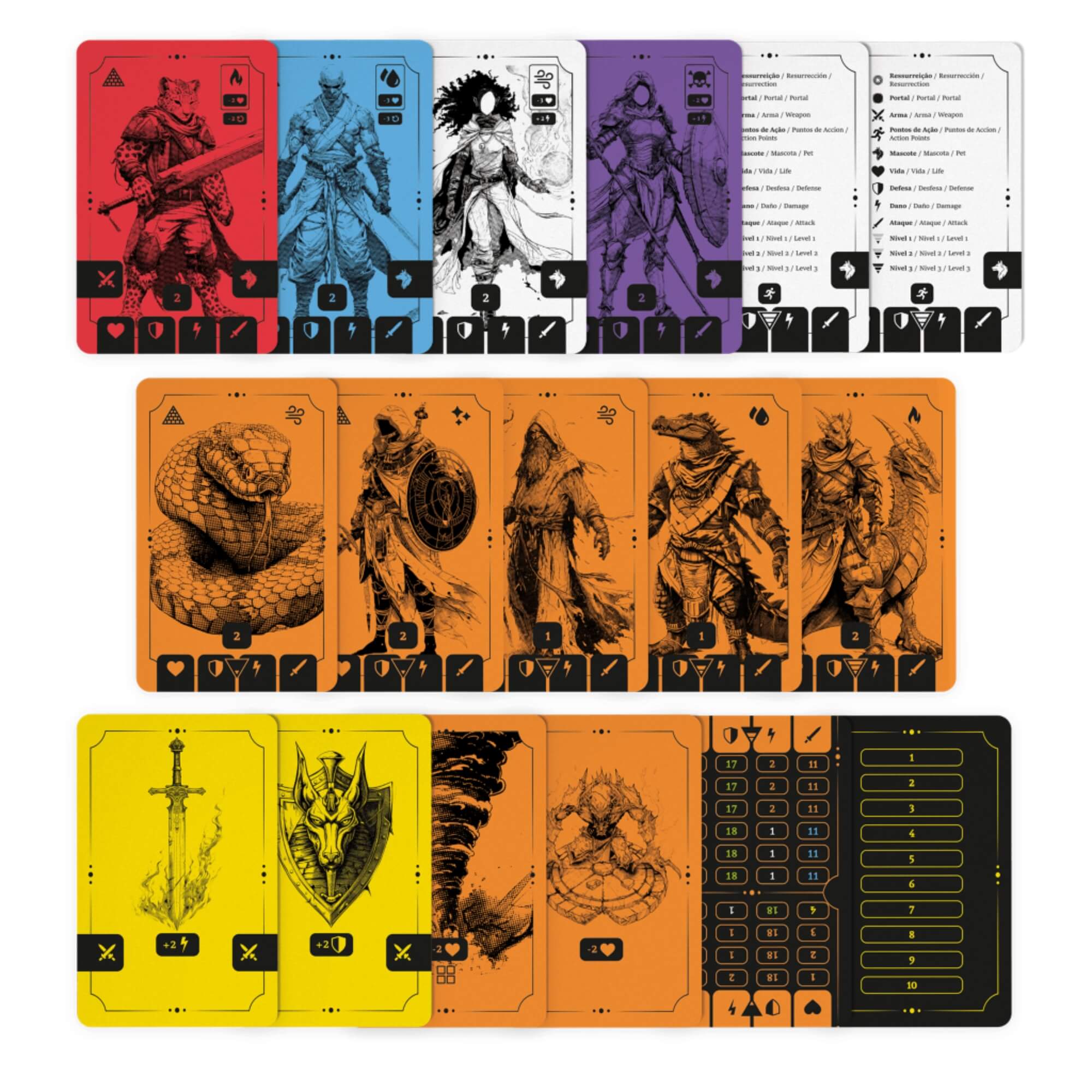 Jogo de Cartas Dungeons of Kards Deserto & Fogo Copag - 34968