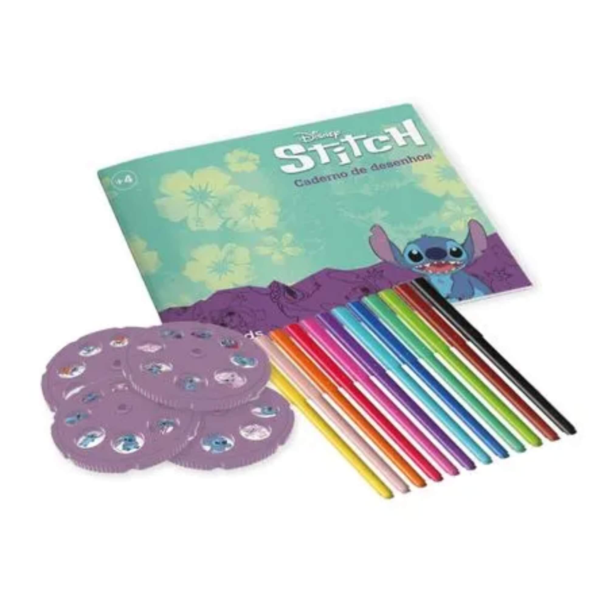 Brinquedo Infantil Projetor de Desenhos Disney Stitch Multikids - BR2535
