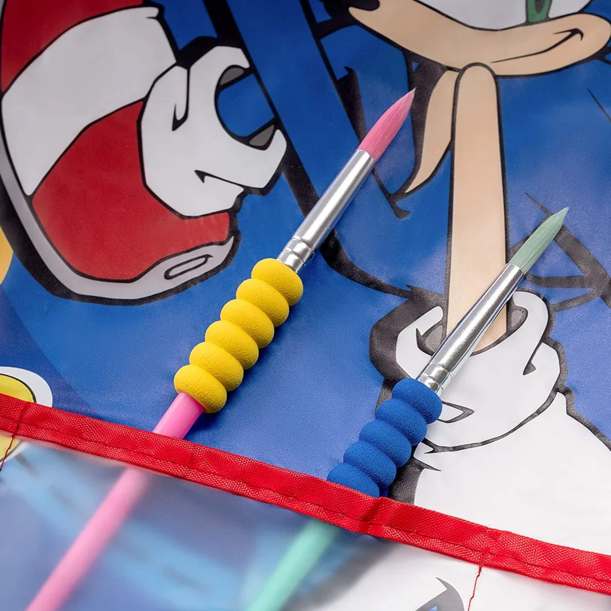 Avental Infantil Impermeável c/ Bolso e Manga Comprida Sonic Leonora - 10145