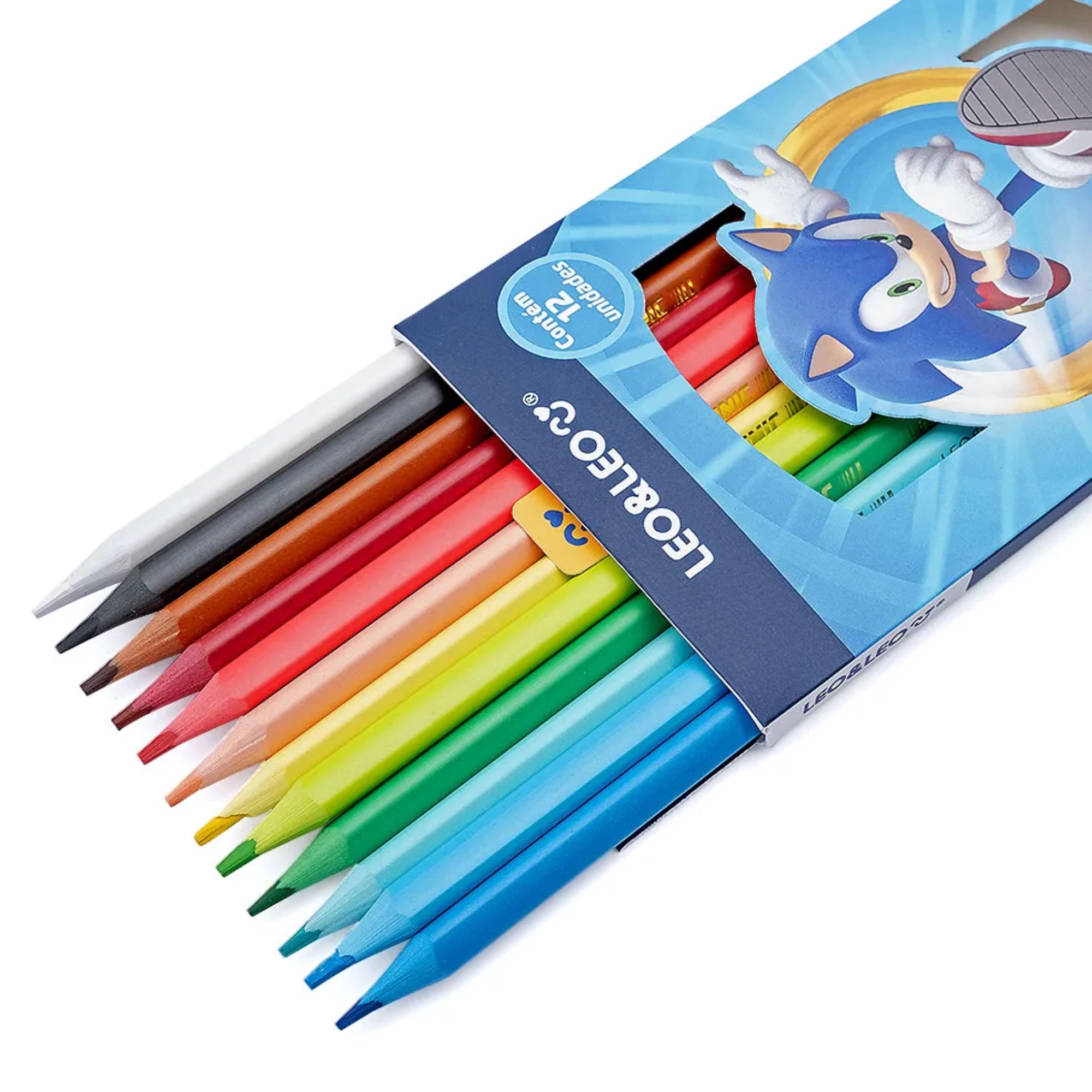 Lápis de Cor Sonic 12 Cores Triangular Leonora - 10256