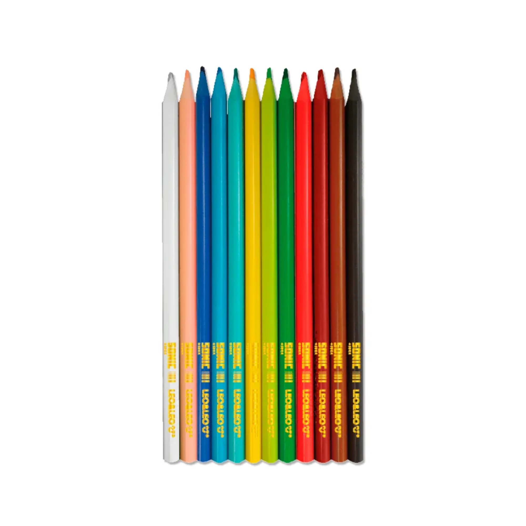 Lápis de Cor Sonic 12 Cores Triangular Leonora - 10256