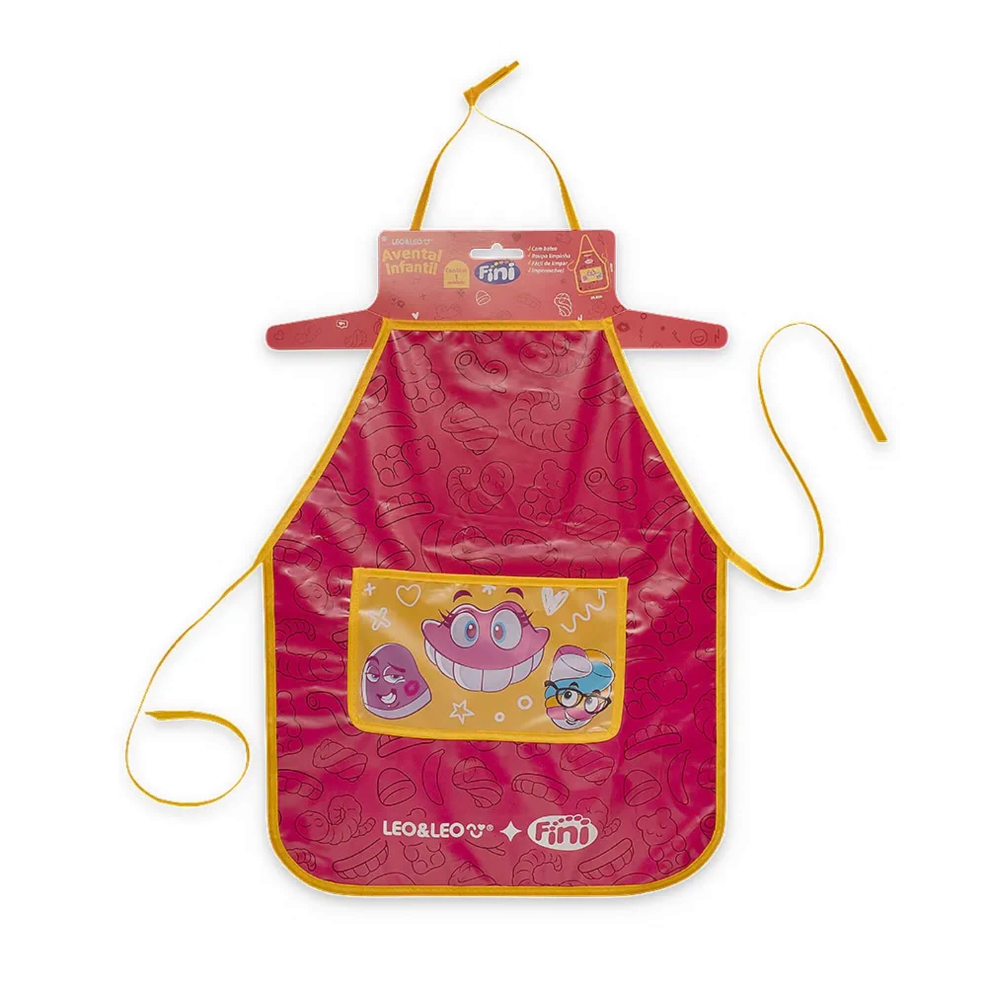 Avental Infantil Impermeável com Bolso Fini - Cabide com 1 Und Leo&Leo Leonora - 10597