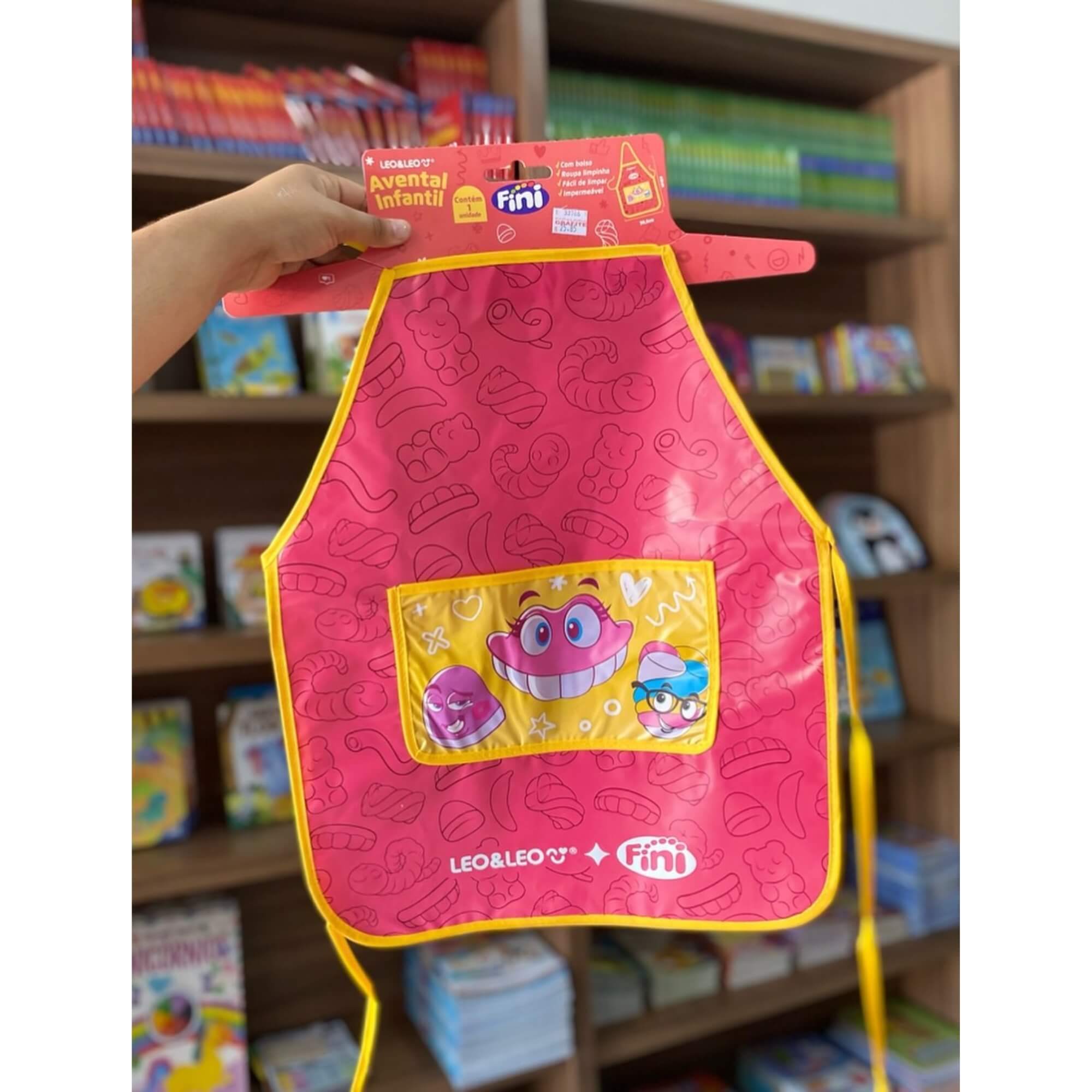 Avental Infantil Impermeável com Bolso Fini - Cabide com 1 Und Leo&Leo Leonora - 10597