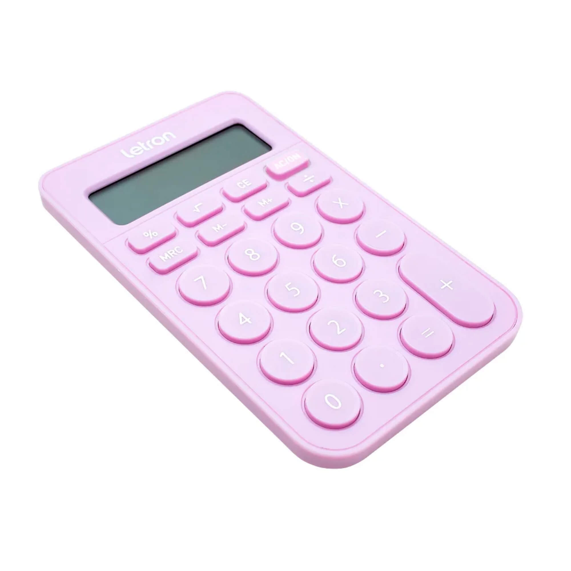 Calculadora 8 Dígitos de Mesa Candy Lilás Letron Leonora - 99335