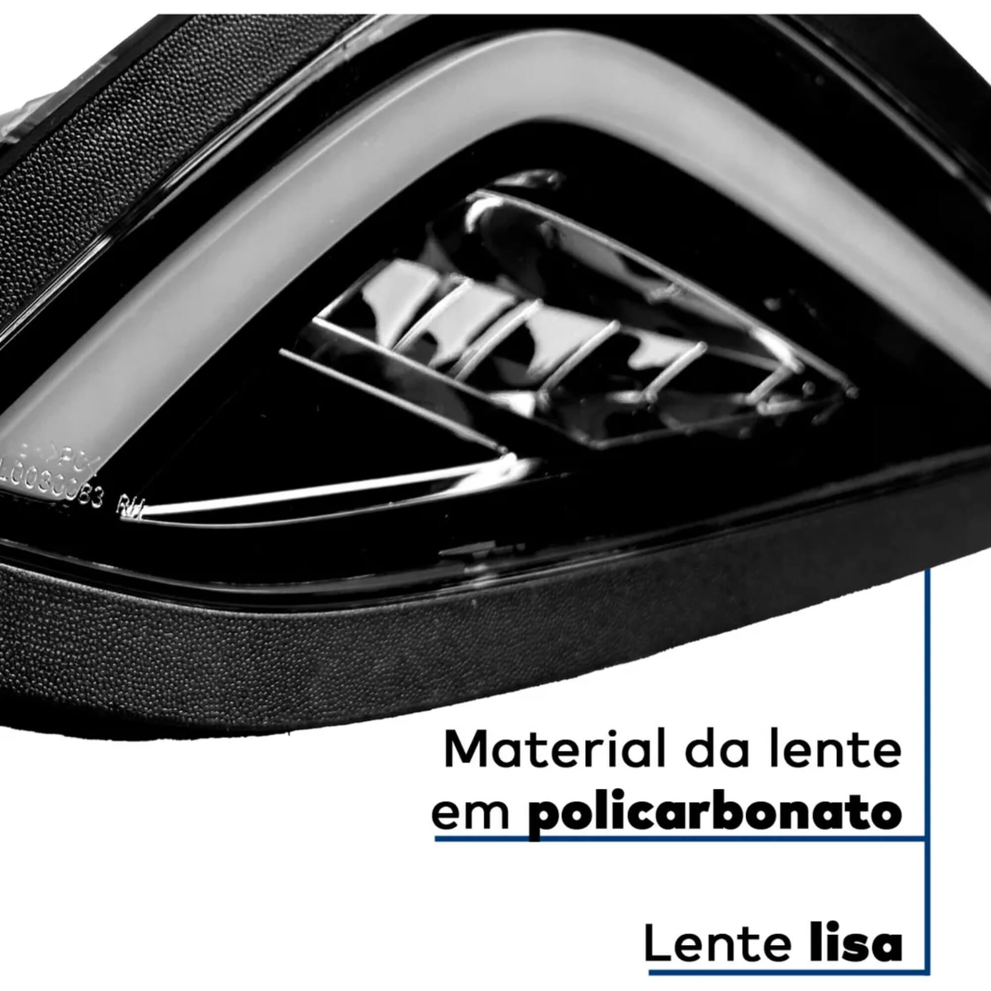 Kit Polo Track A partir de 2023 c/ Drl Masc Negra Botão Mod. Original Shocklight - SL-263610LED
