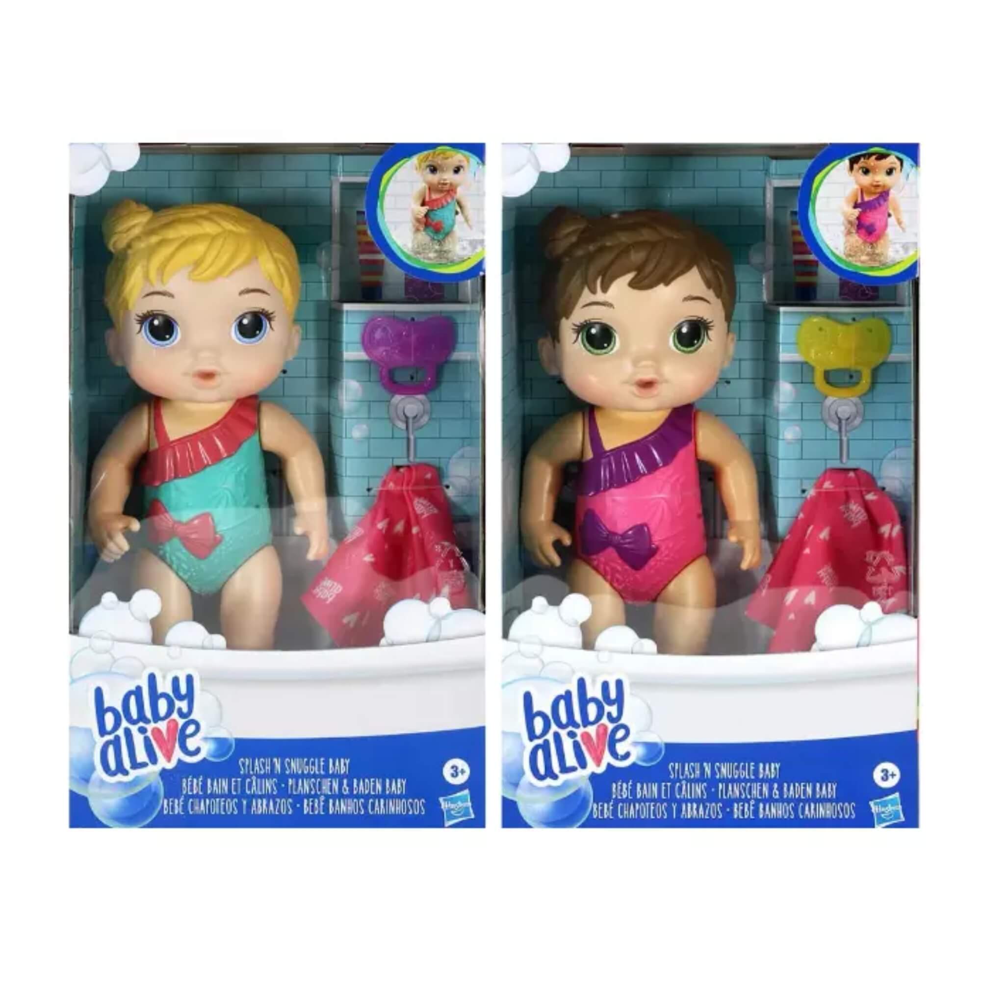 Boneca Baby Alive Banhos Carinhosos c/ Acessórios - Sortida e Unitária Hasbro - 14639