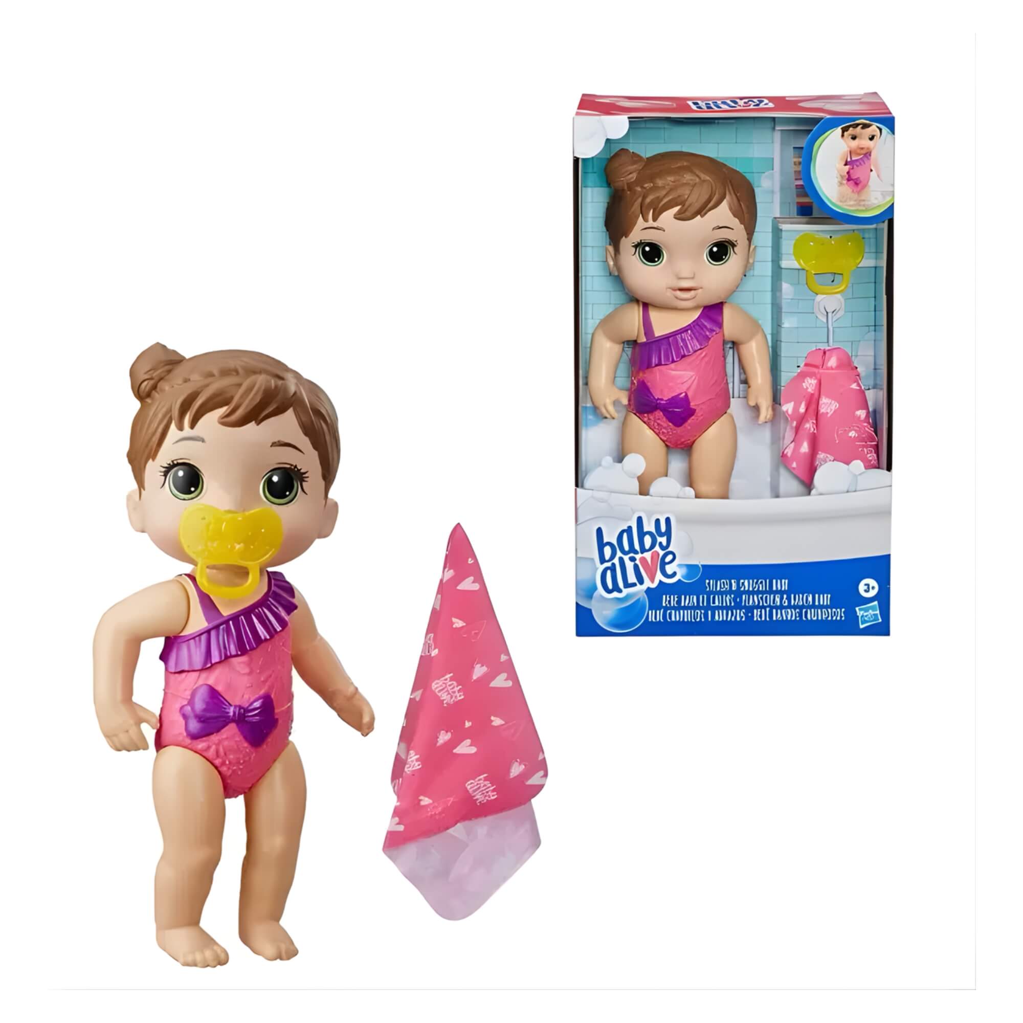 Boneca Baby Alive Banhos Carinhosos c/ Acessórios - Sortida e Unitária Hasbro - 14639