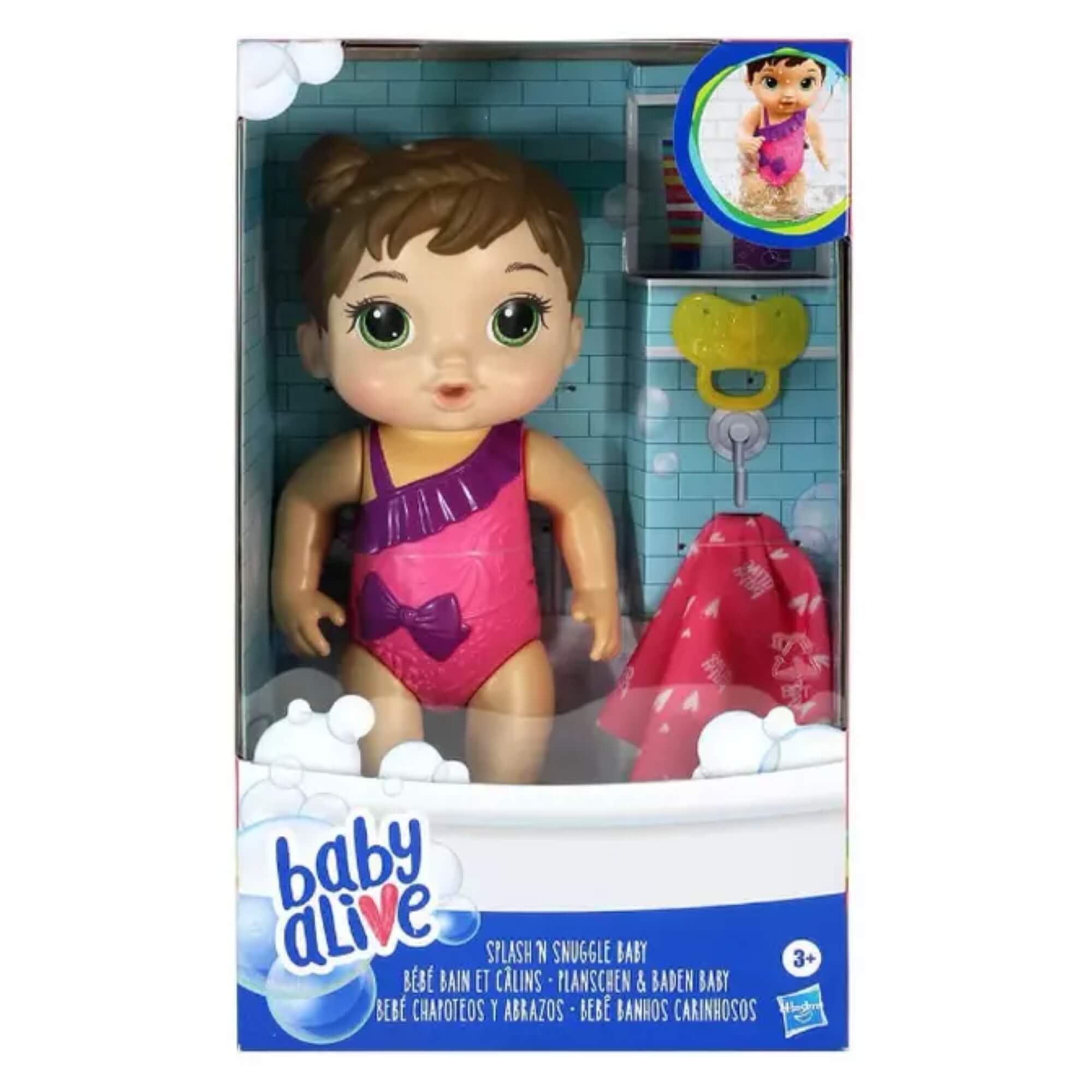 Boneca Baby Alive Banhos Carinhosos c/ Acessórios - Sortida e Unitária Hasbro - 14639