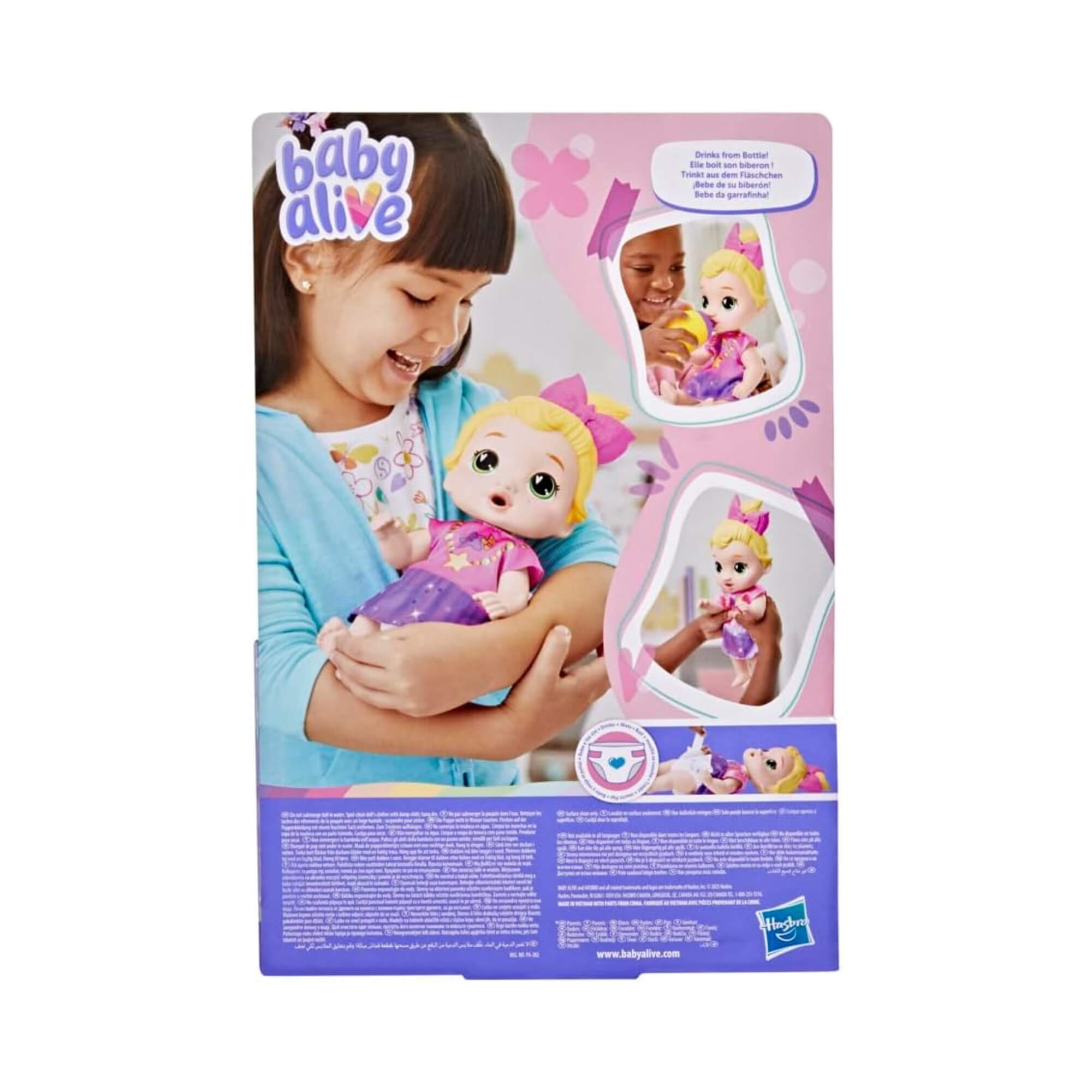 Boneca Baby Alive Hora do Refresco +3 anos Lala Googoo 28cm c/ Acessórios Hasbro - 19244