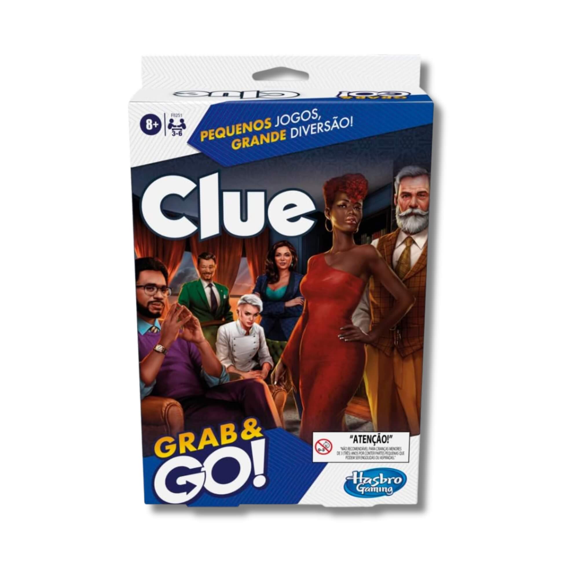 Jogo de Tabuleiro Portátil Grab and Go! +8 anos Clue Hasbro - 18588