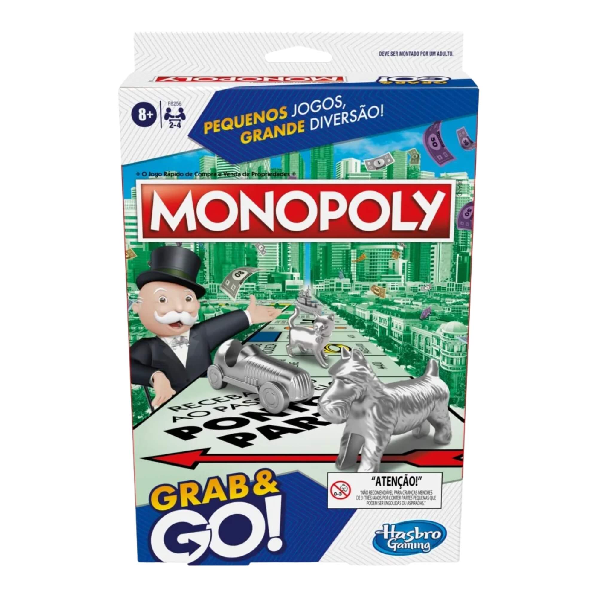 Jogo de Tabuleiro Monopoly Grab and Go F8256 Hasbro - 18590
