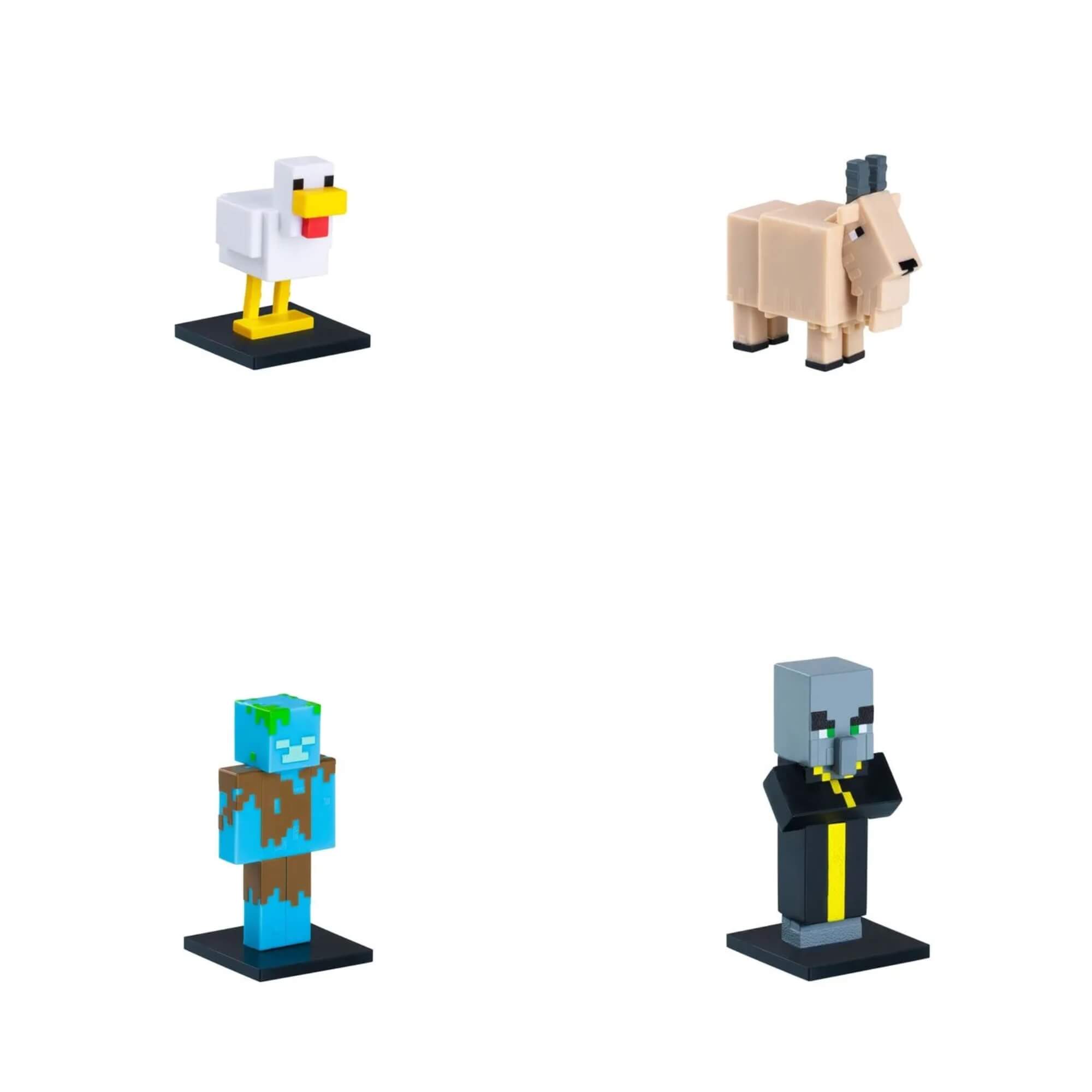 Bonecos Sortidos Minecraft Pack 3 Unitário Série 2 Multikids - BR2554