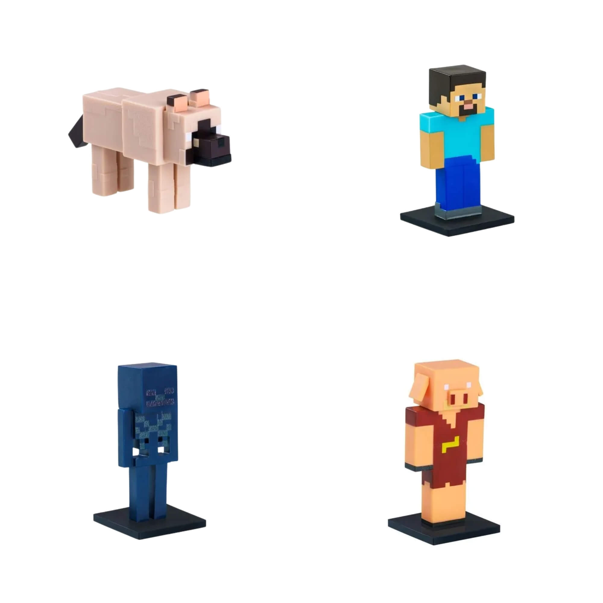 Bonecos Sortidos Minecraft Pack 3 Unitário Série 2 Multikids - BR2554