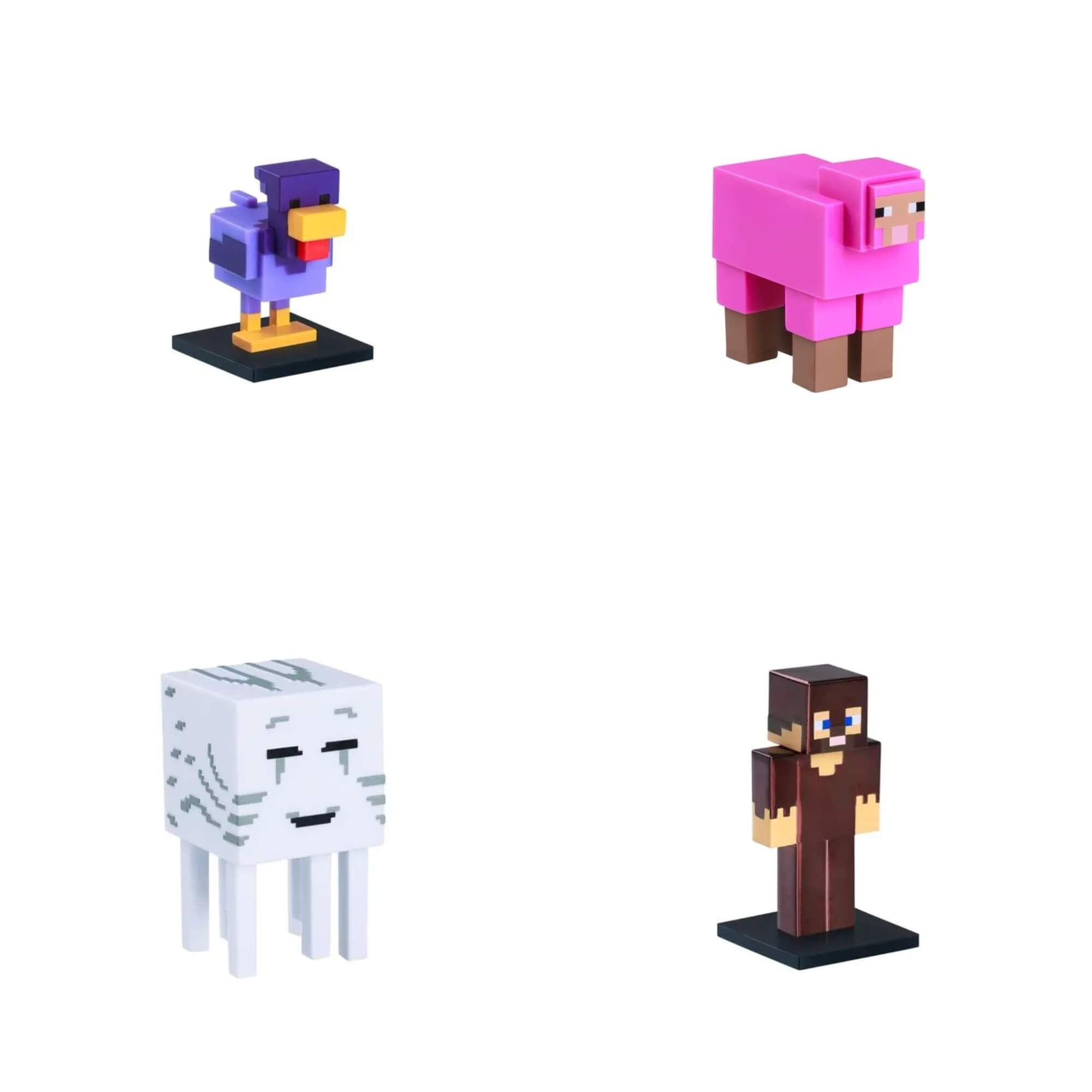 Bonecos Sortidos Minecraft Pack 3 Unitário Série 2 Multikids - BR2554