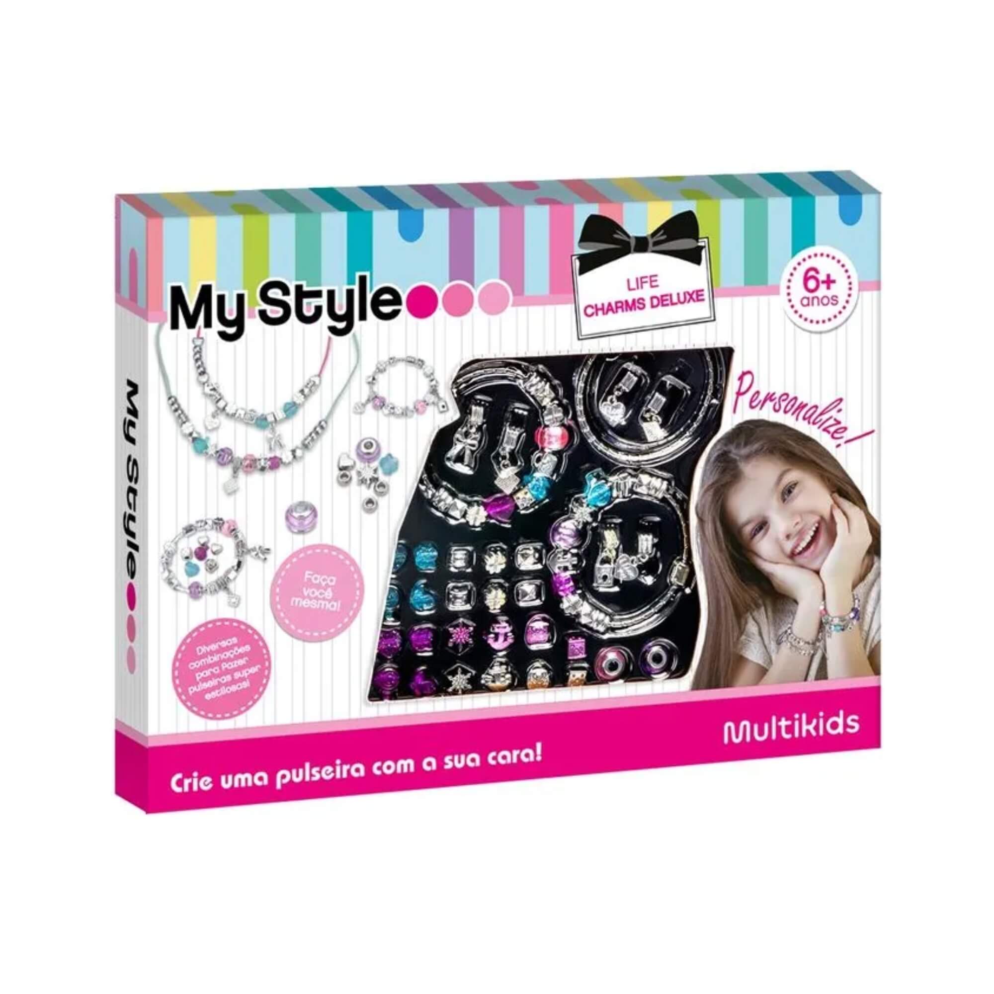 Kit de Pulseiras My Style Life Charms Deluxe Multikids - BR1276