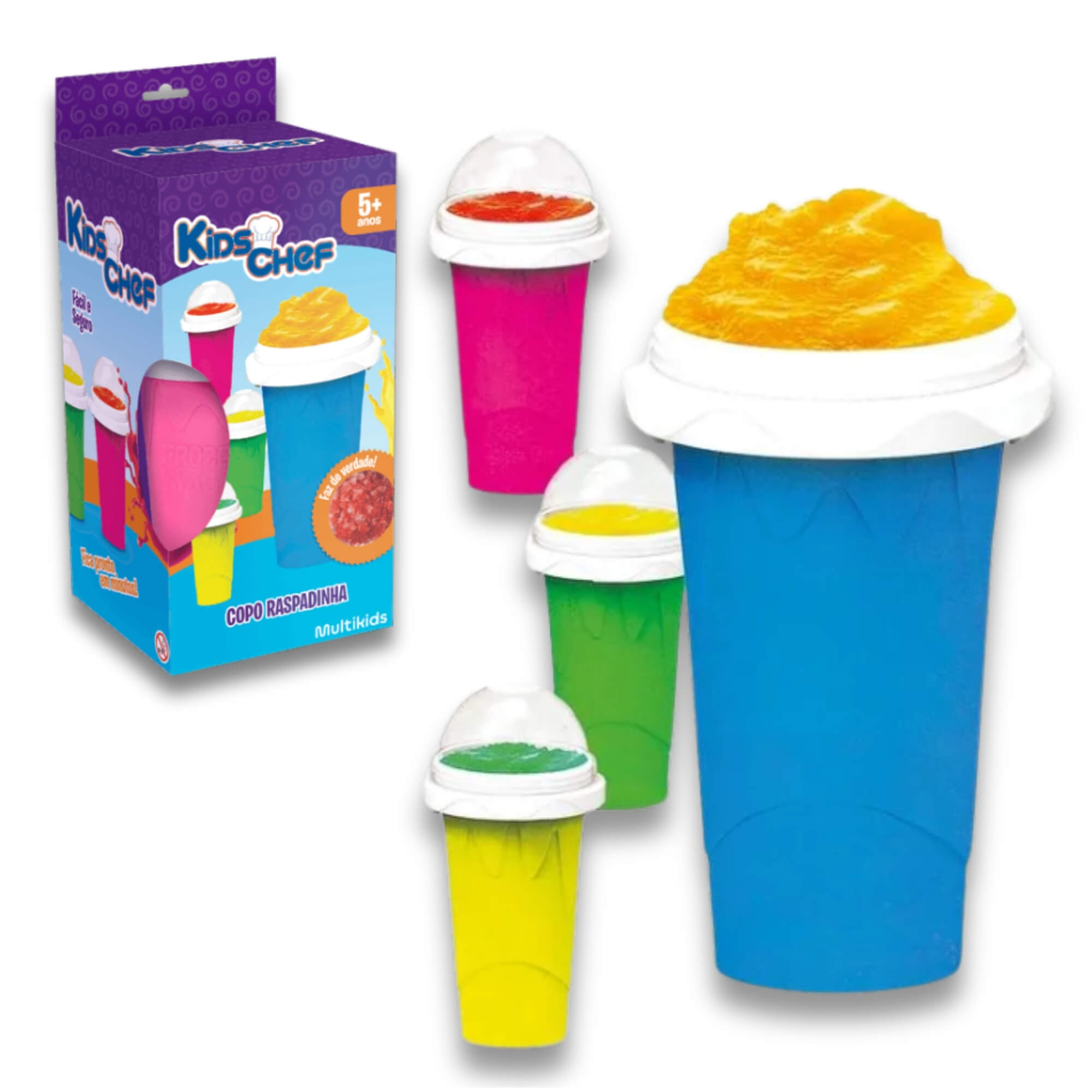 Copo Kids Chef Raspadinha Sortido e Unitário Multikids - BR2195