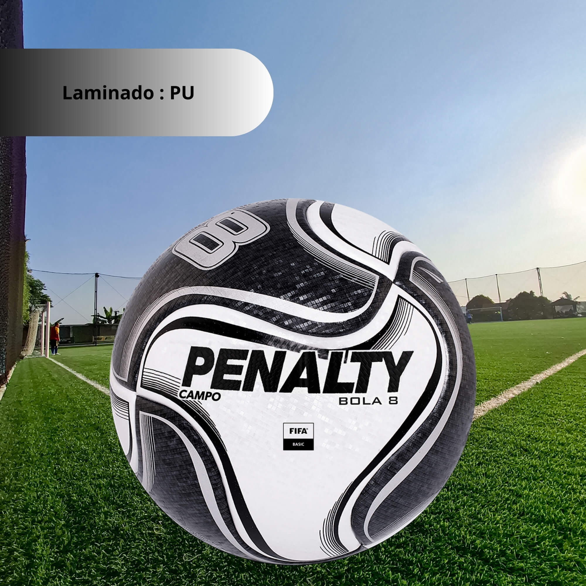 Bola de Futebol de Campo 8 X Branco/Preto Penalty - 5212851110-U