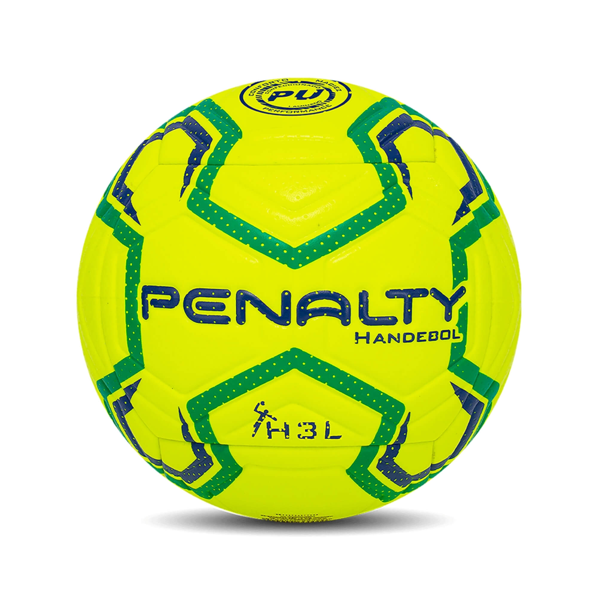 Bola de Handball H3l Ultra Fusion XXIII Amarela/Verde Penalty - 5213372600-U