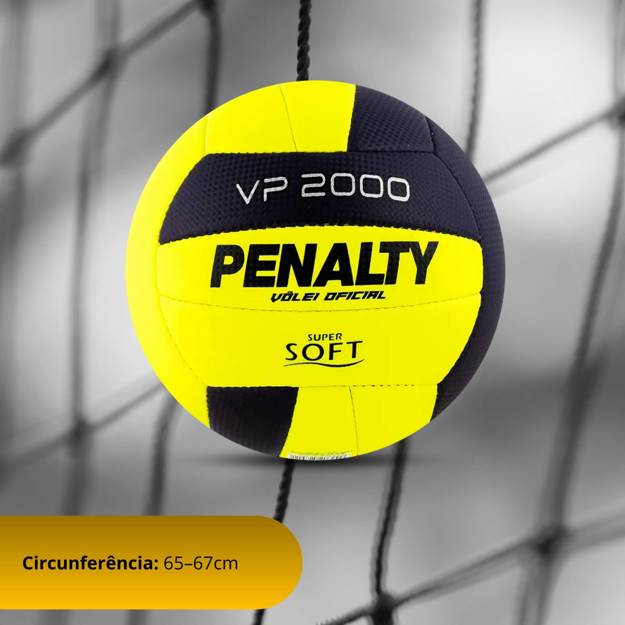 Bola de Vôlei VP 2000 X Amarelo/Roxo Penalty - 5100092420-U