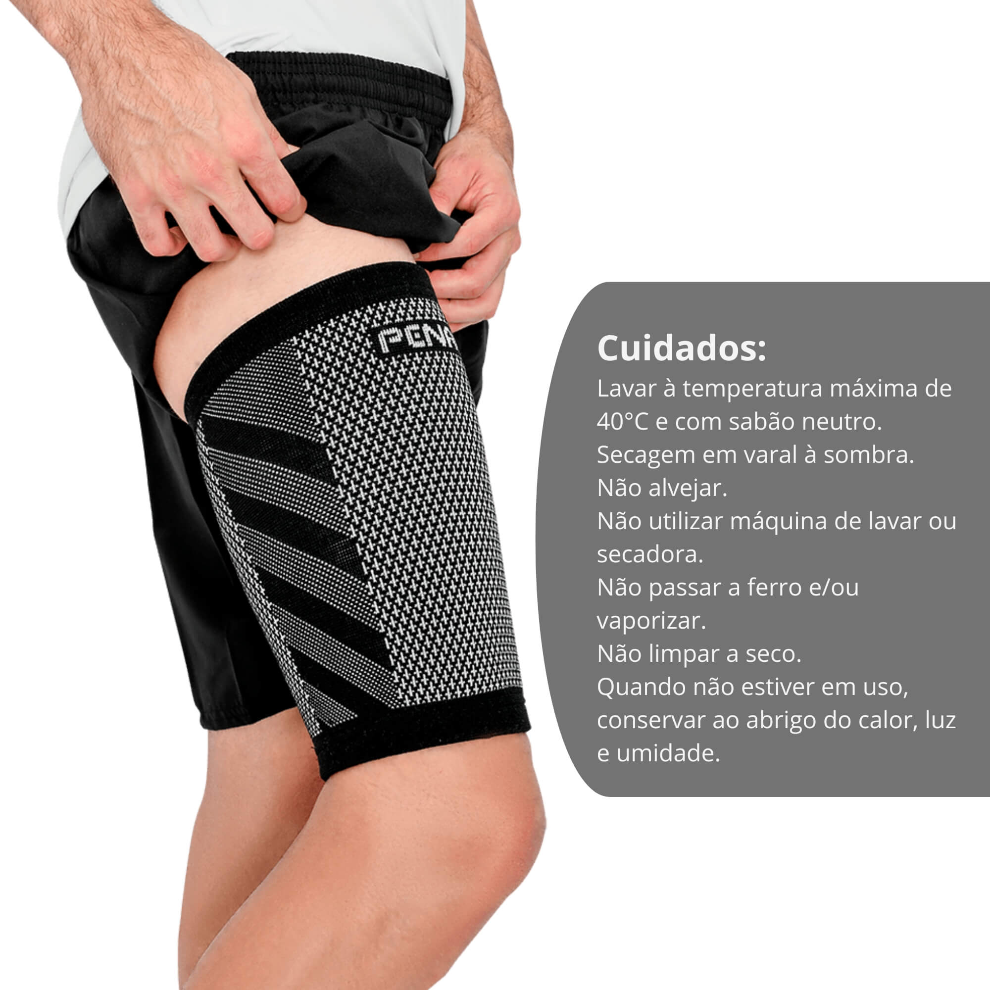 Coxal Elástica Knit XXIII Pre/Branco Tamanho P Penalty - 6540549800-P