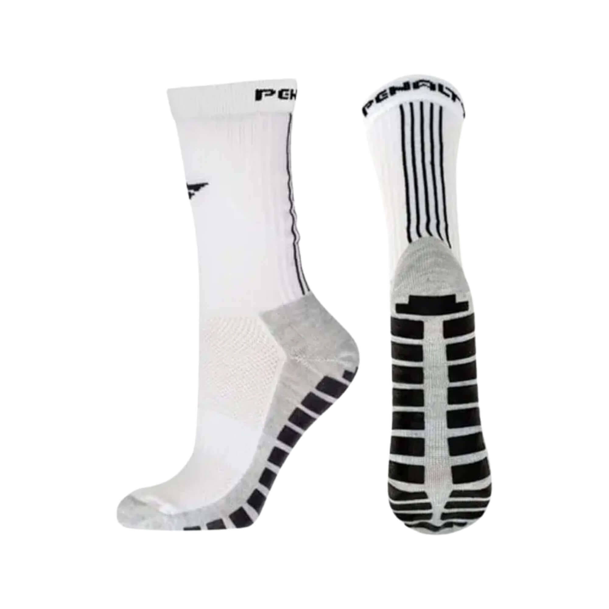 Par de Meias Perf Grip 39-44 Branco/Preto Penalty - 4107891110UN