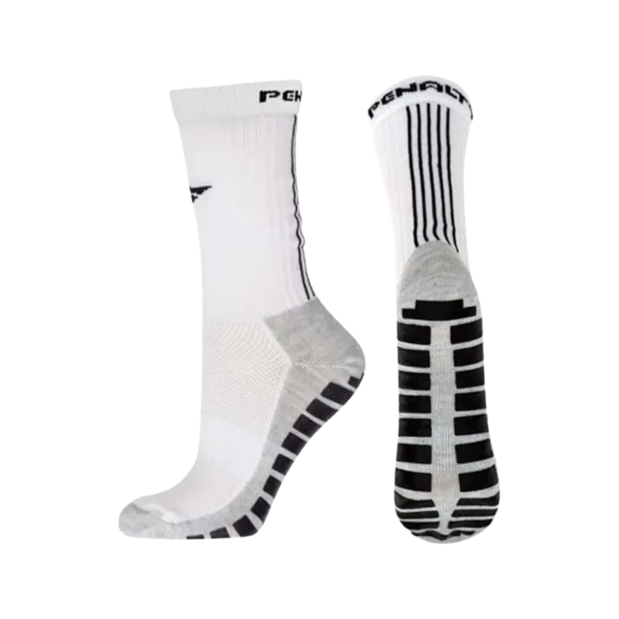 Par de Meias Perf Grip 33-38 Branco/Preto Penalty - 4107911110UN