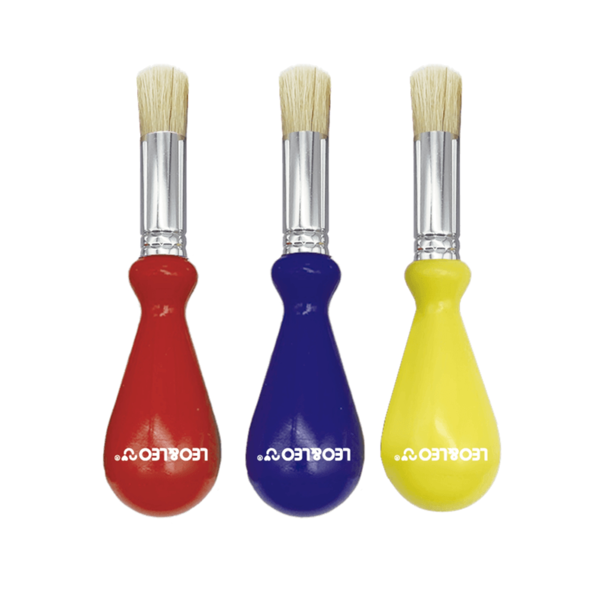 COMP Kit Avental Infantil Fundo do Mar + 3 Pincéis Ergonômicos Color Joy - Leo&Leo Leonora