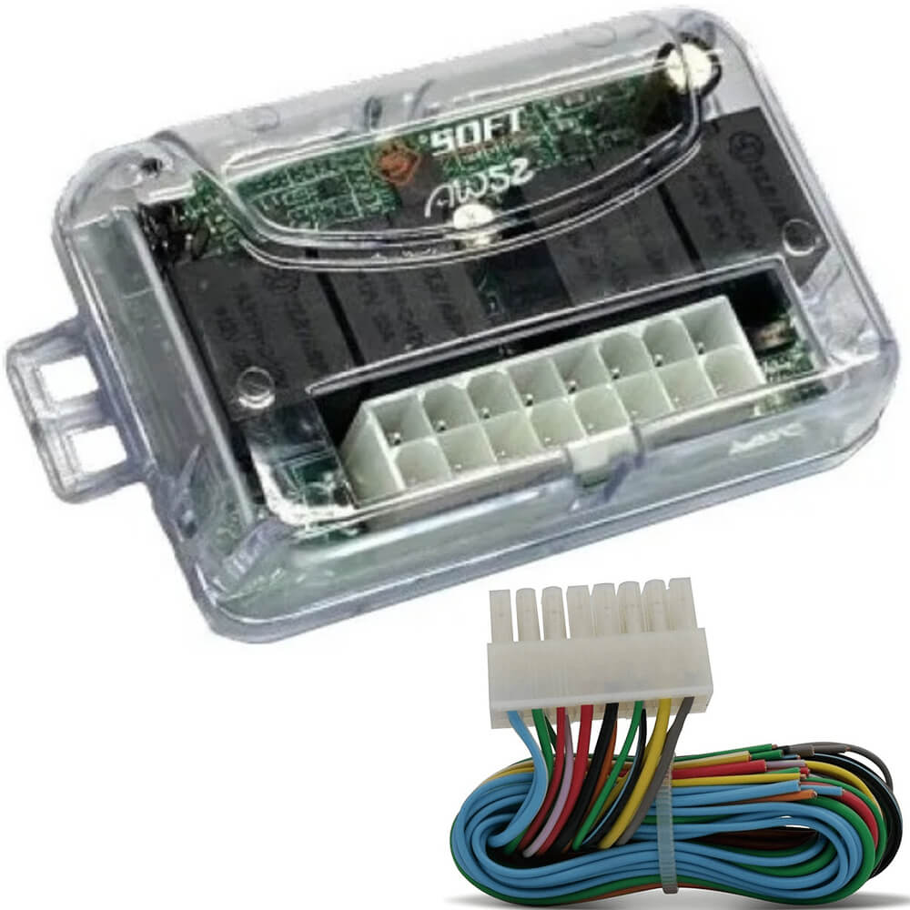 COMP Kit Centralina de Travas Elétricas Soft TR20 + Módulo de Vidro Elétrico Universal Soft
