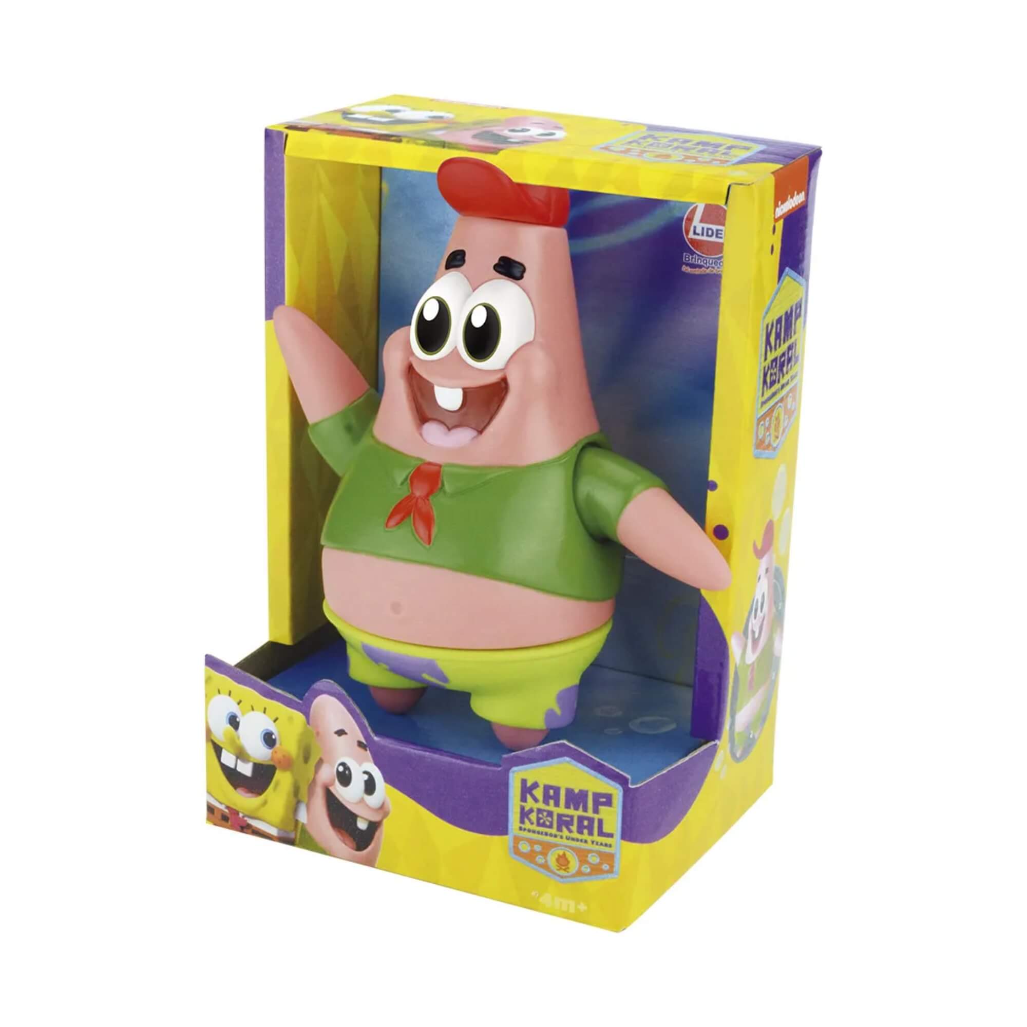 COMP Kit Bonecos Bob Esponja: Bob Esponja com Gary + Patrick Estrela em Vinil Atóxico