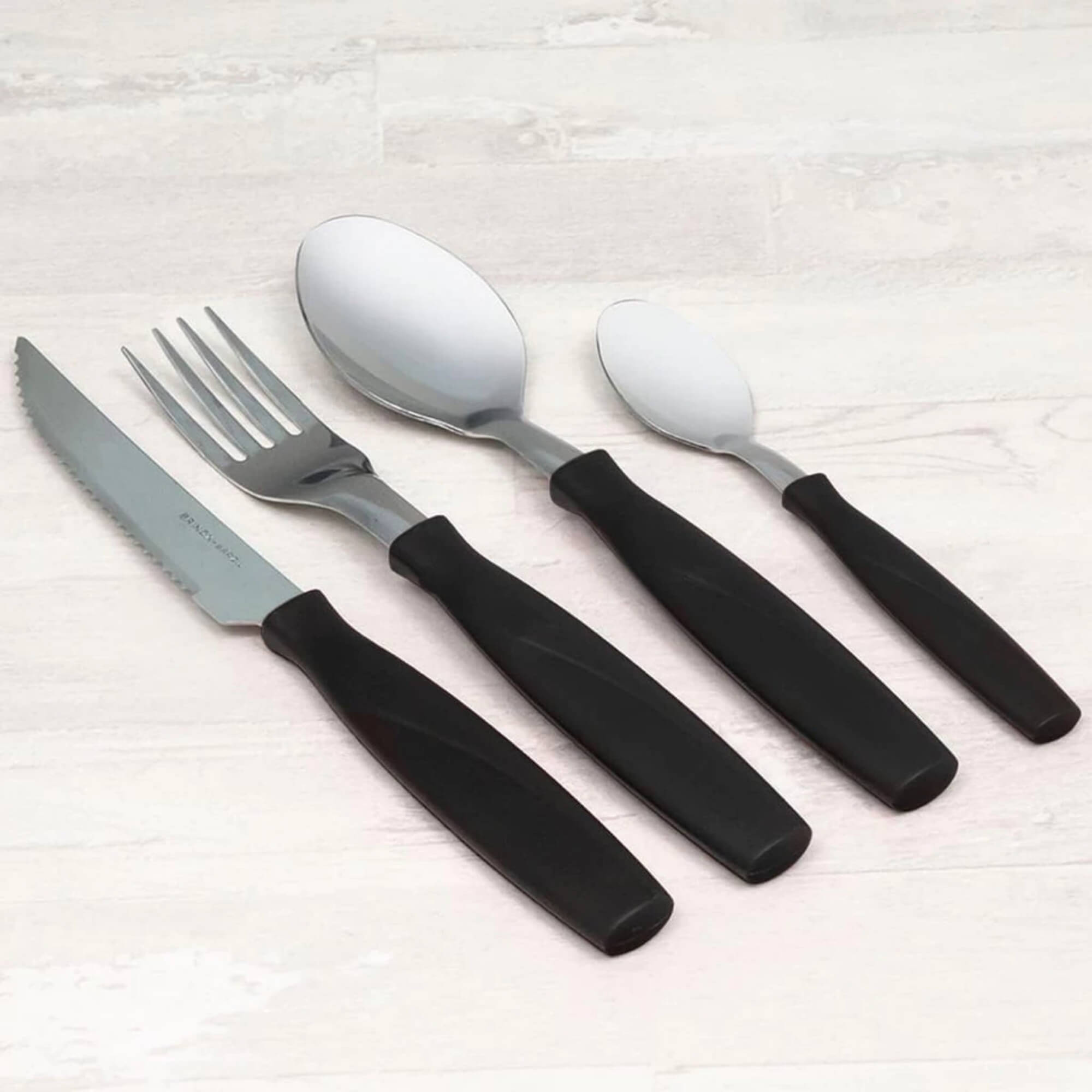 Faqueiro Itaparica 20 Peças Preto Aço Inox Brinox - 6000/414