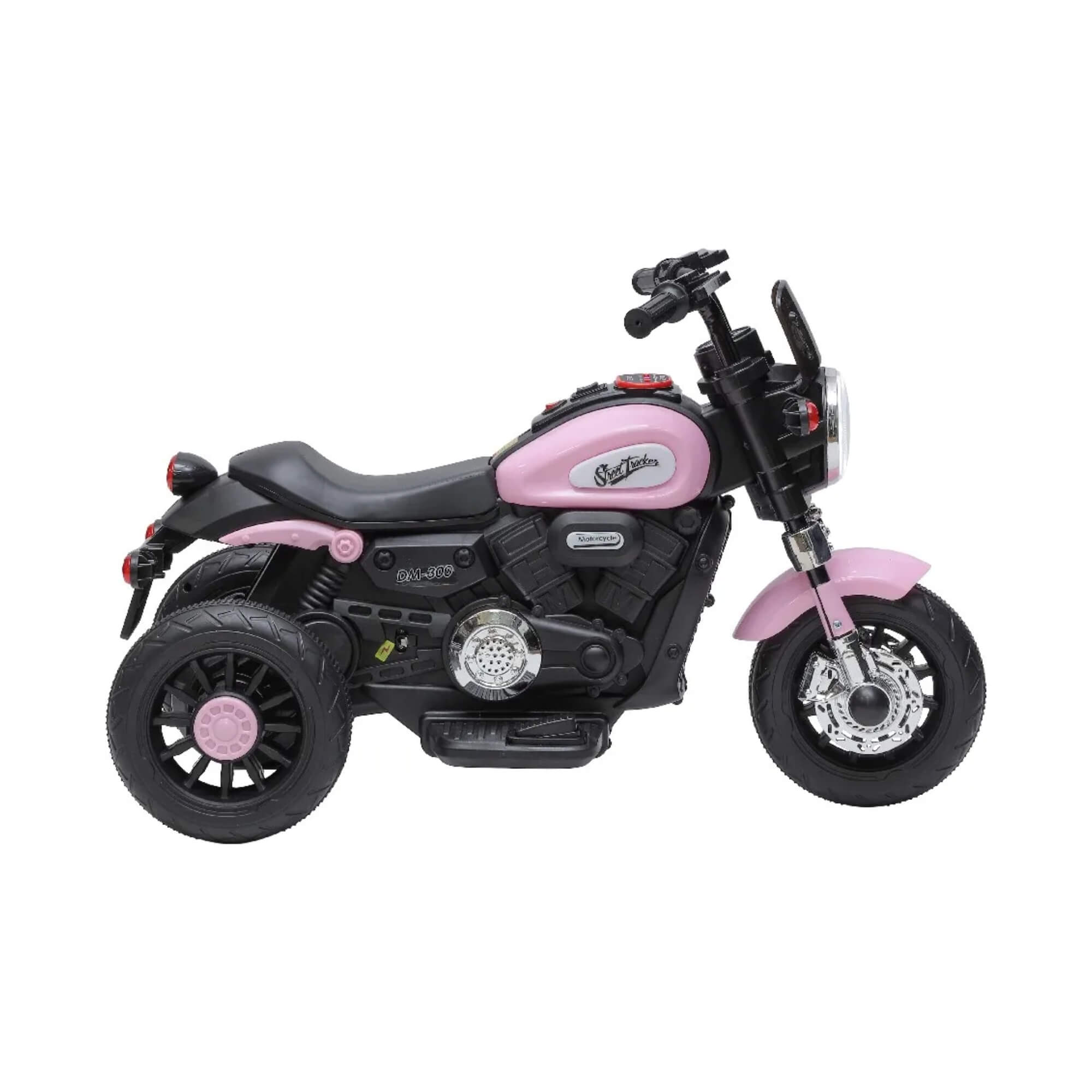 Mini Moto Elétrica Infantil Halei Rosa 6V c/ Luz, Som e Música Zippy Toys - 10547