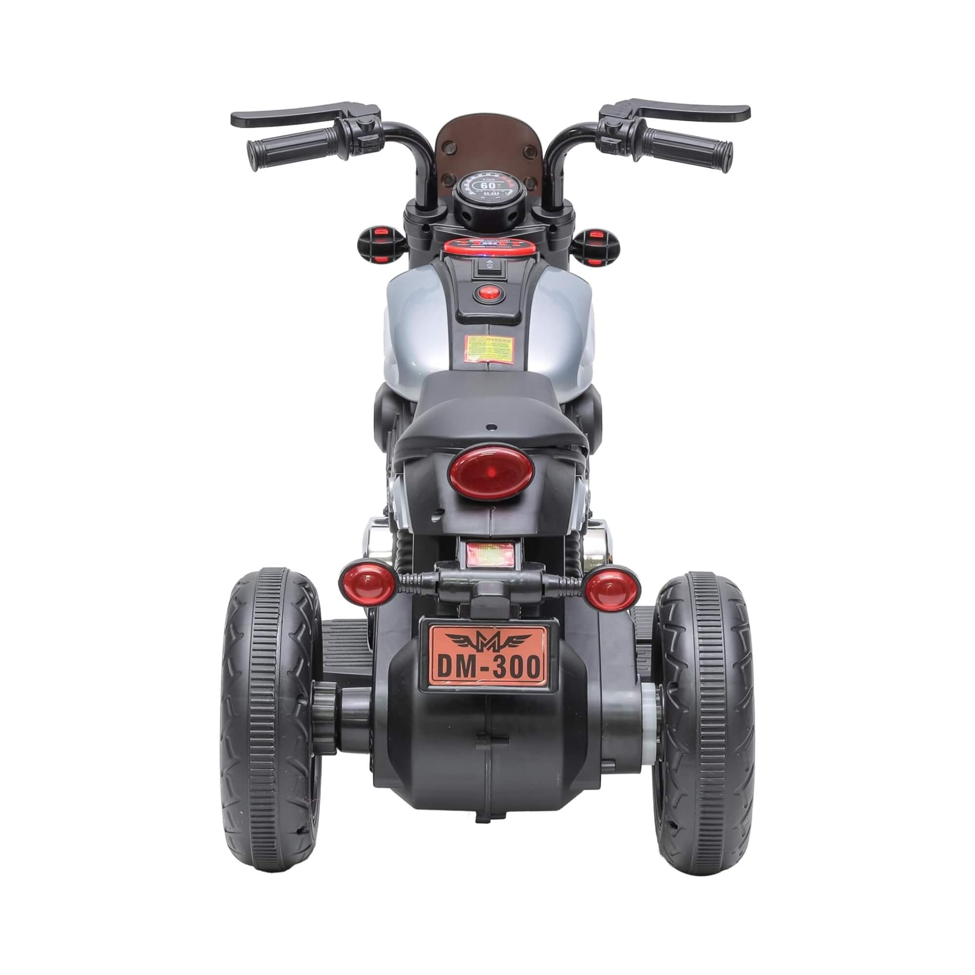 Mini Moto Elétrica Infantil Halei Prata 6V c/ Luz, Som e Música Zippy Toys - 10546