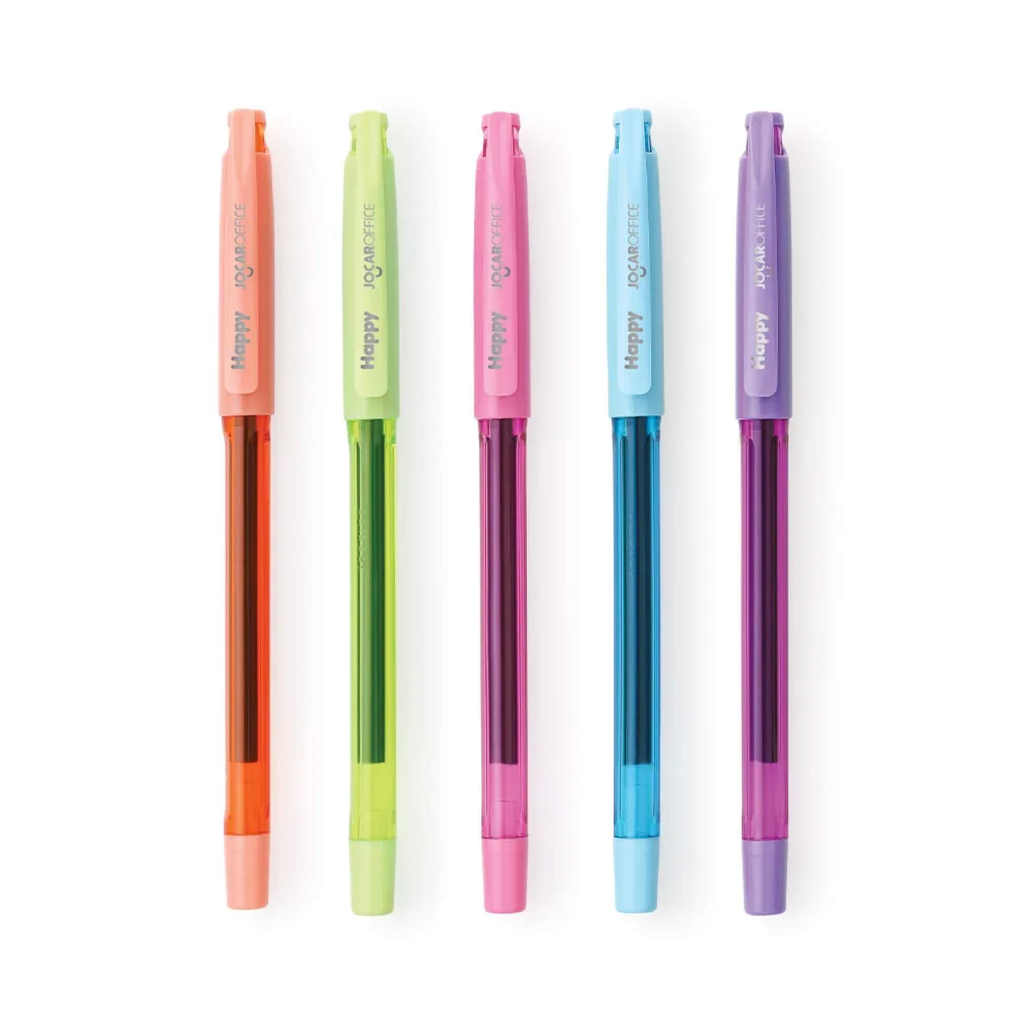 COMP Kit Atacado Canetas Esferográficas e em Gel Coloridas Displays Papelaria Material Escolar