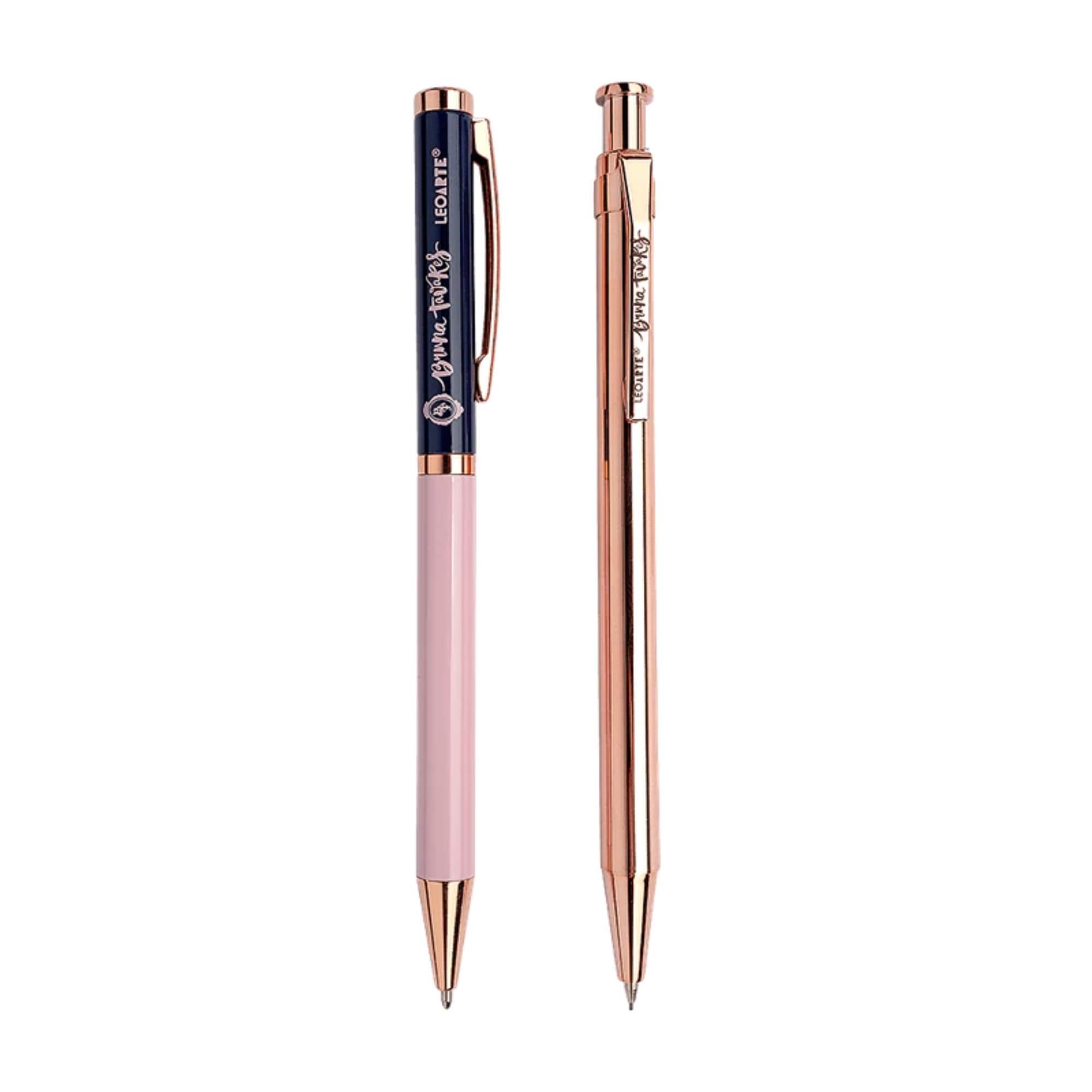 COMP Kit Office Bruna Tavares Fita Corretiva Marca-Texto + Caneta e Lapiseira LeoArte