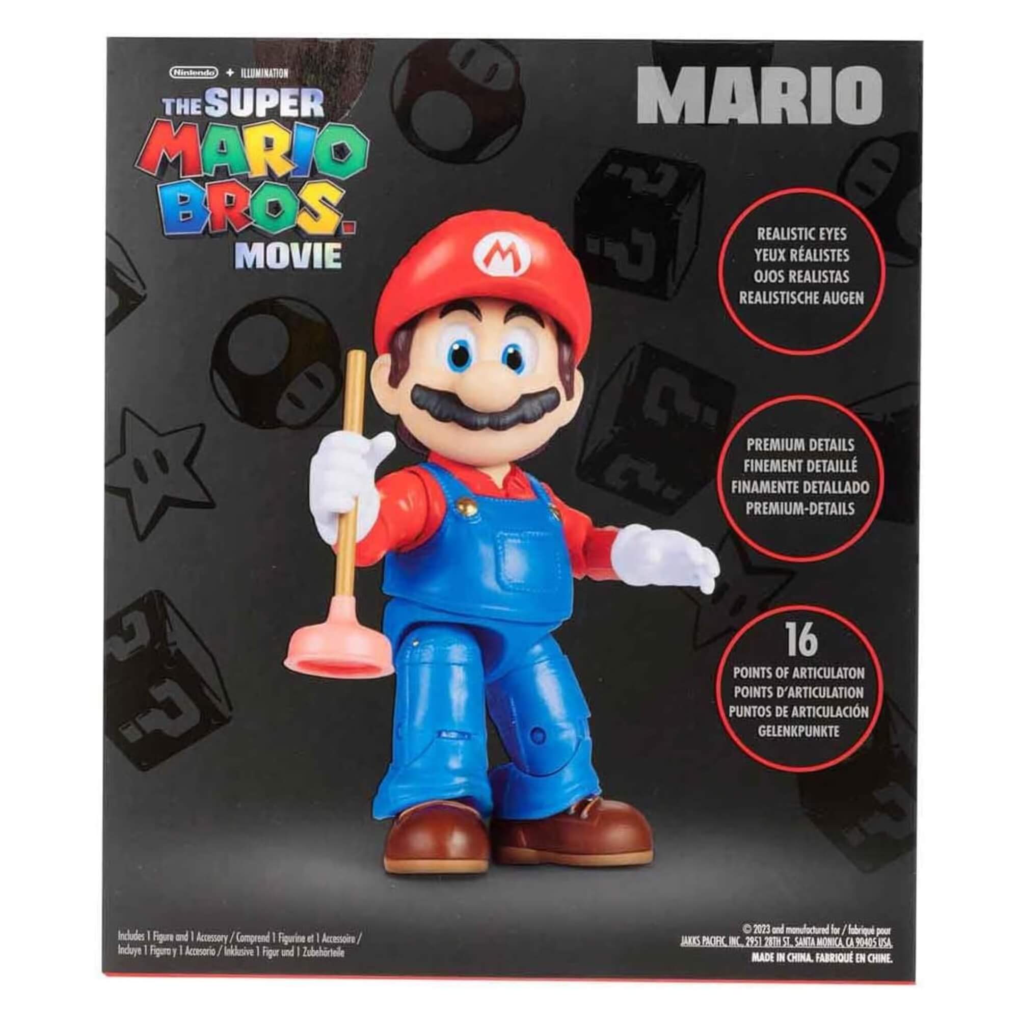 COMP Kit Mario Bross com Acessório 12,7 cm + Carrinho Kart Mario OU Luigi Sortido e Unitário