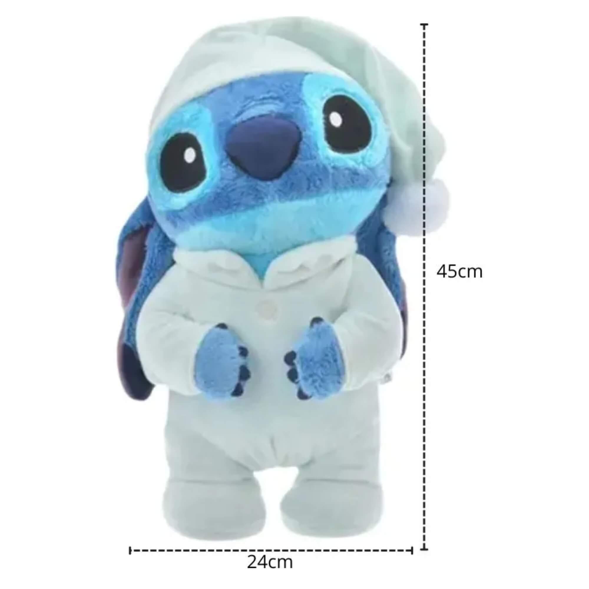 COMP Kit Stitch Aventura e Descanso Copo Térmico 1,15L + Pelúcia Sleep com Som e Movimento