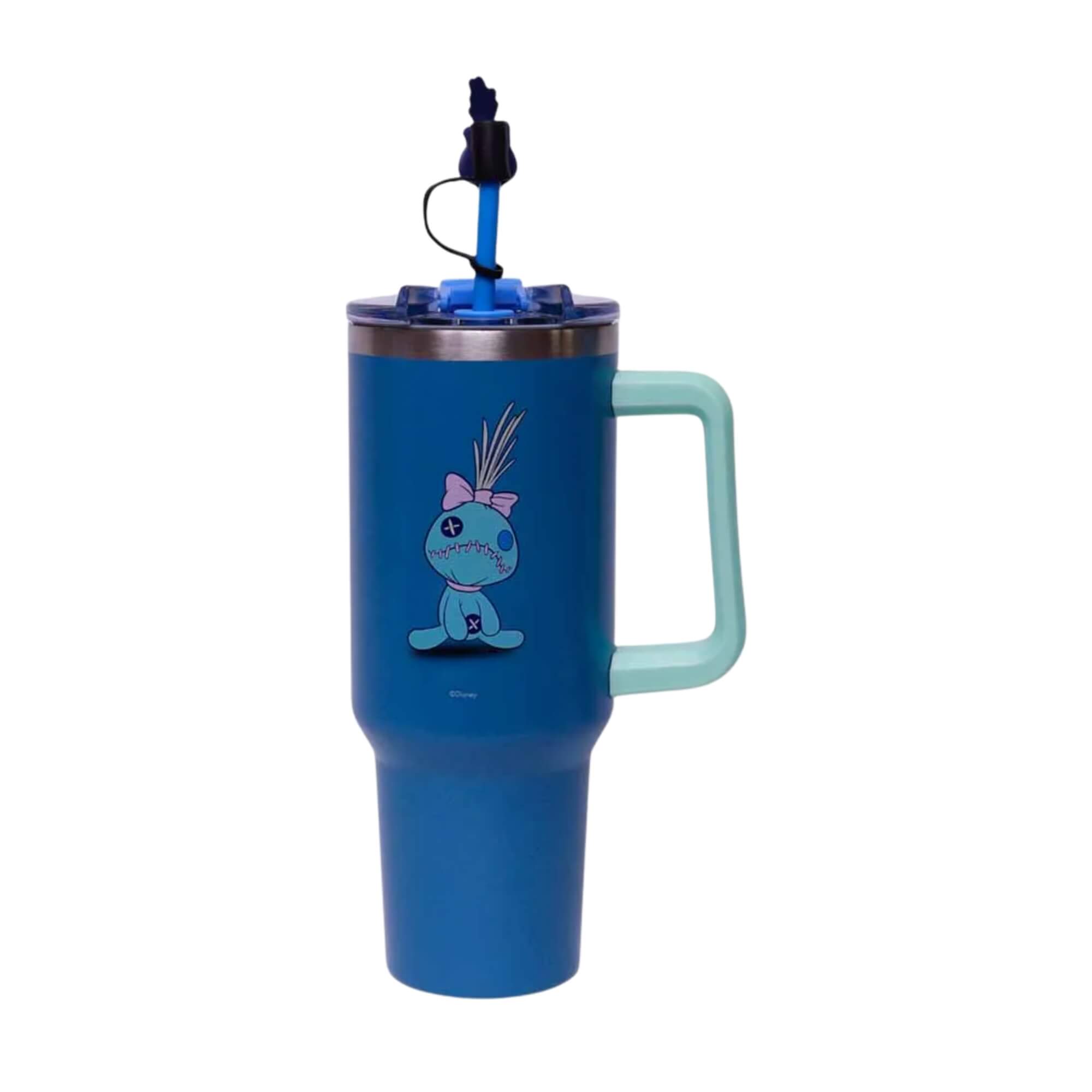 COMP Kit Stitch Aventura e Descanso Copo Térmico 1,15L + Pelúcia Sleep com Som e Movimento