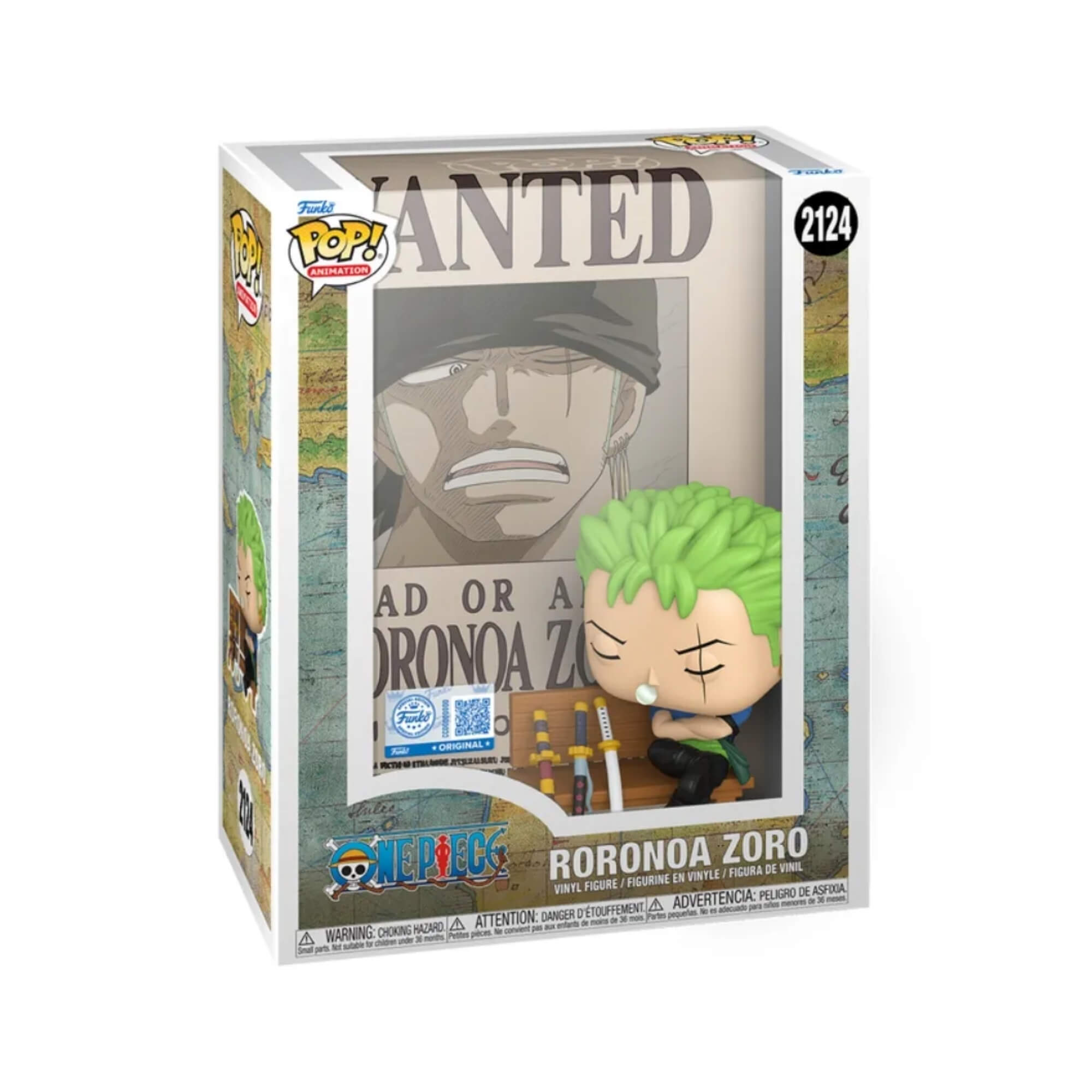Boneco Funko Pop! Poster Exclusivo One Piece Zoro Candide - 12728